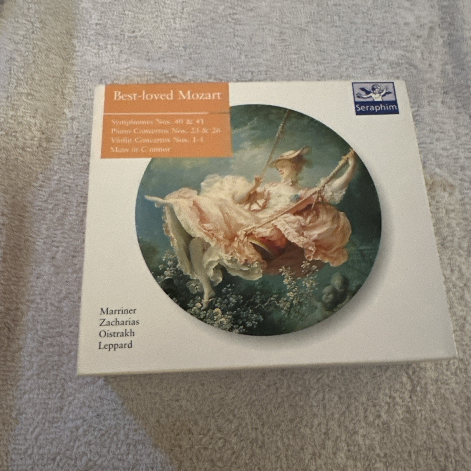 BEST LOVED MOZART 4 CD BOX SET SERAPHIM EMI UK IMPORT RARE OOP