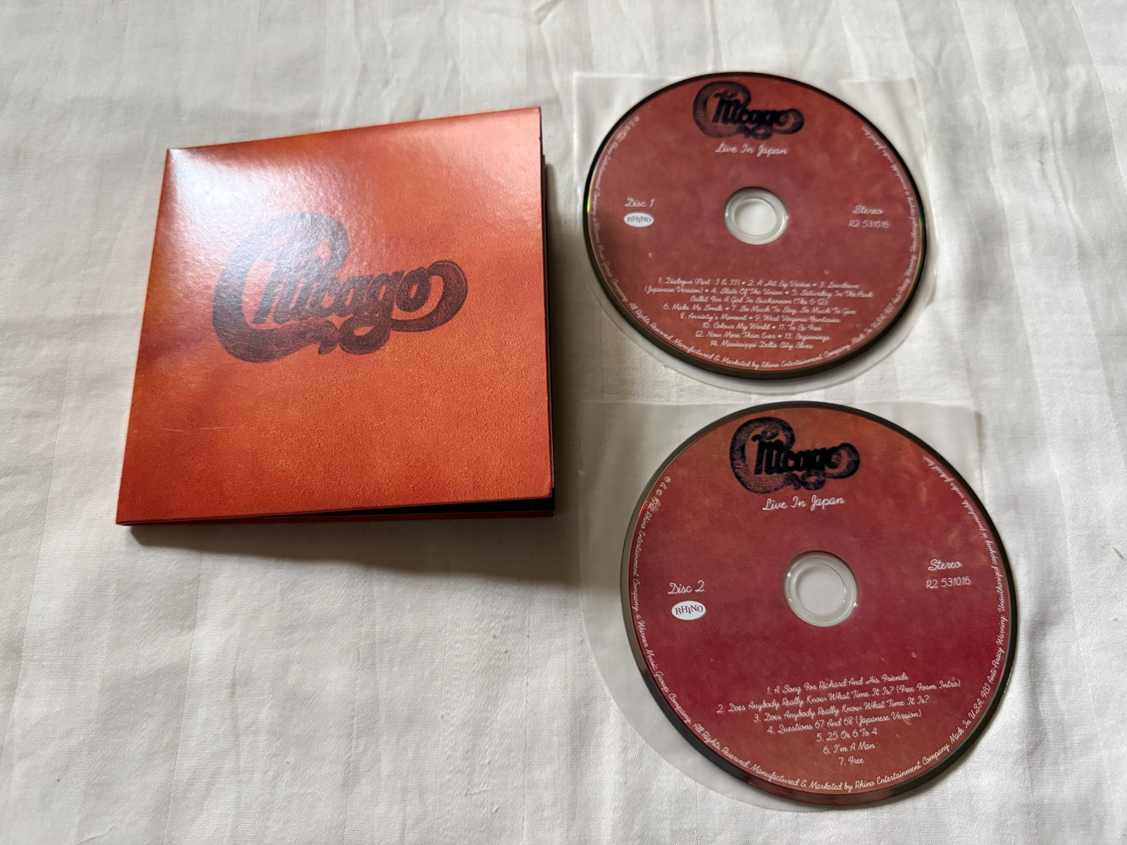 Chicago - Live in Japan 2CD 2014 Rhino 1972 70s Rock Vinyl Replica OOP RARE