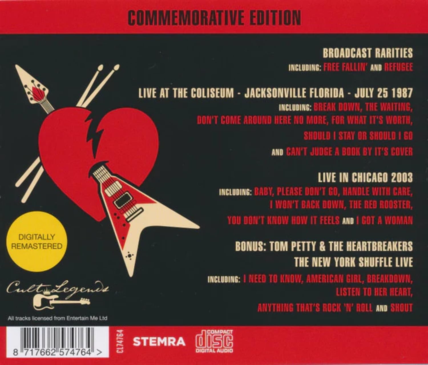 Tom Petty - Commemorative Edition 5 CD Set - Limited Edition
