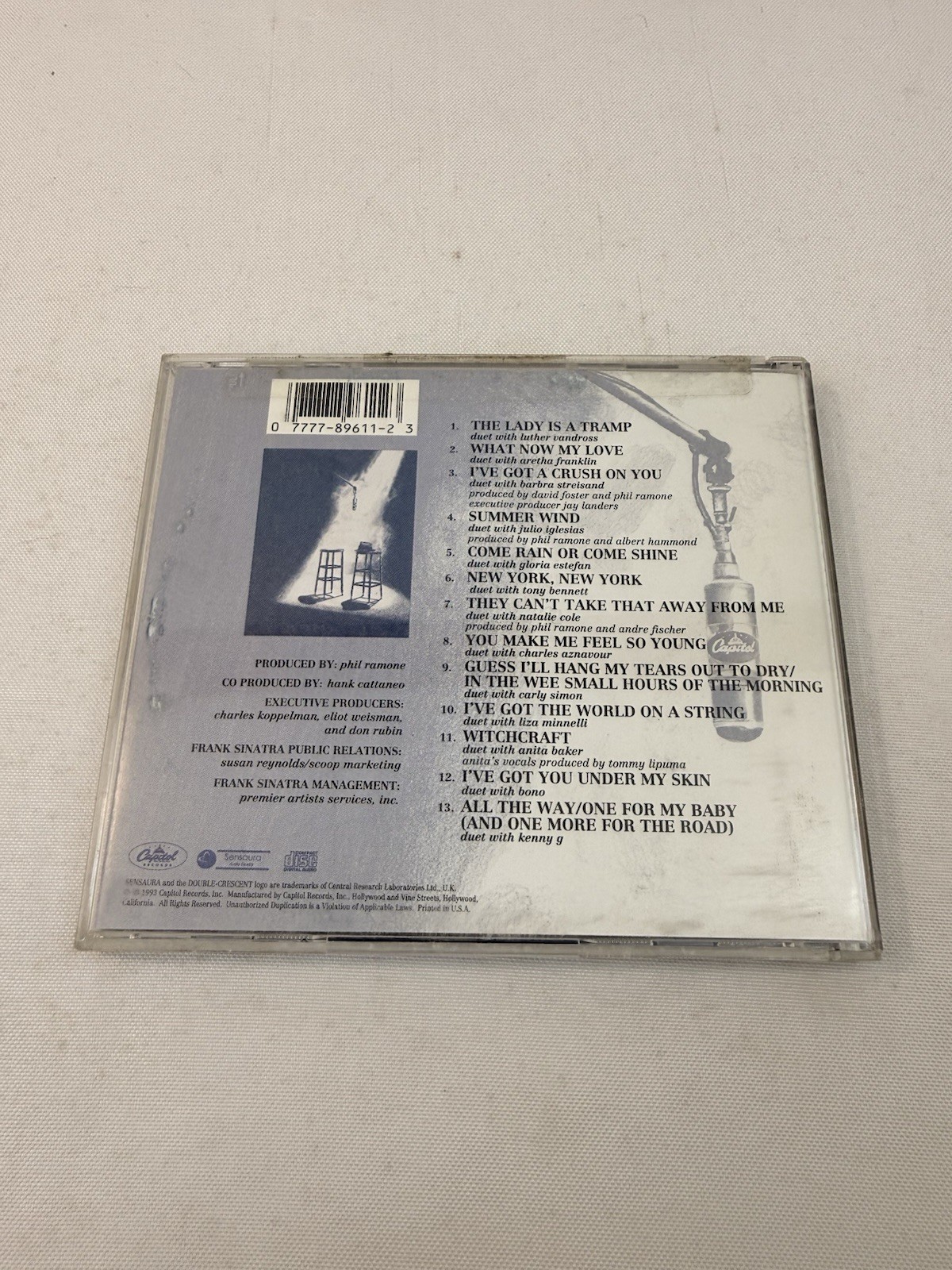 Frank Sinatra Duets CD 13 Tracks Produced By Phil Ramone Fast Ship!!