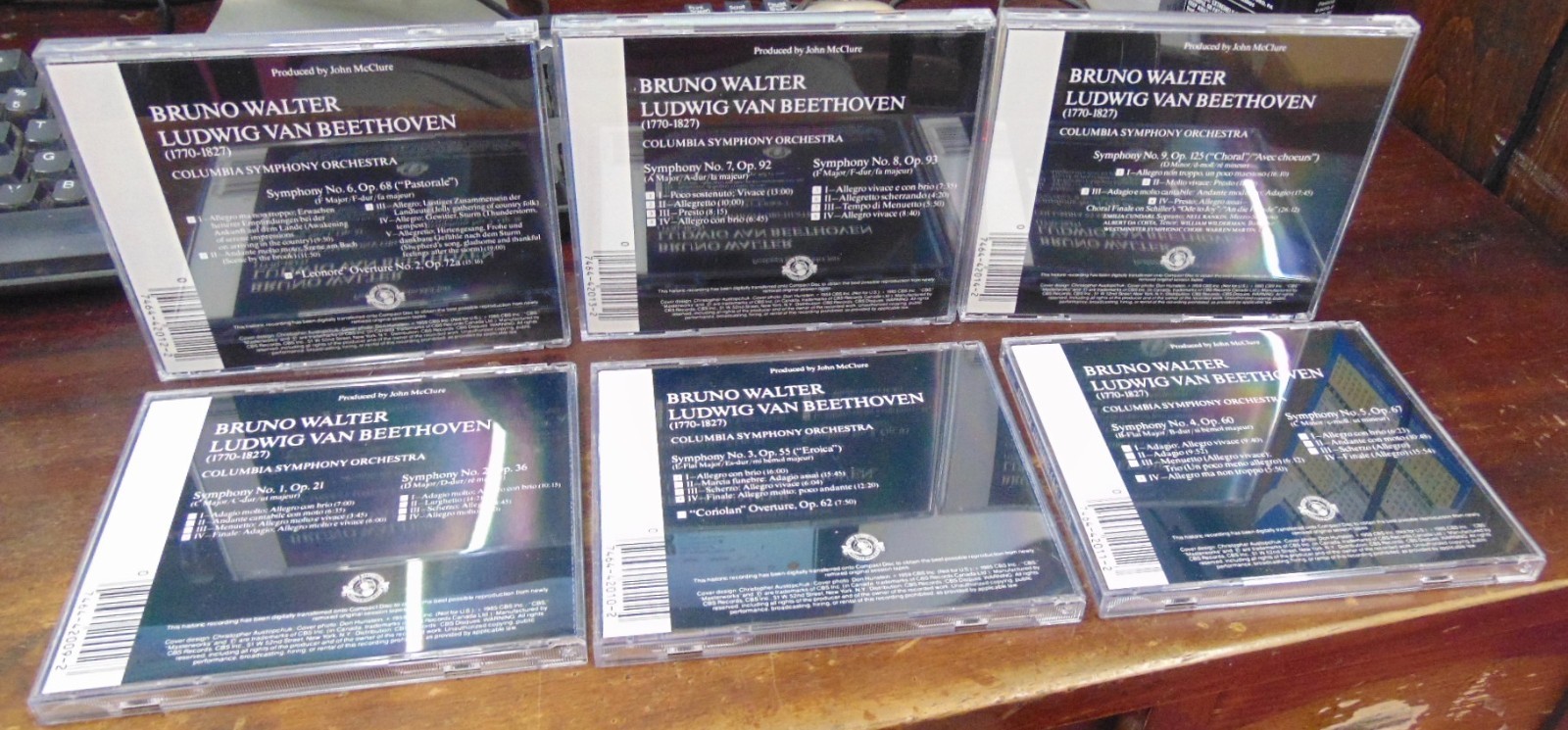 Bruno WALTER - 1950s BEETHOVEN cycle / SX6K 48099 / NM/VG+ 6 CD set
