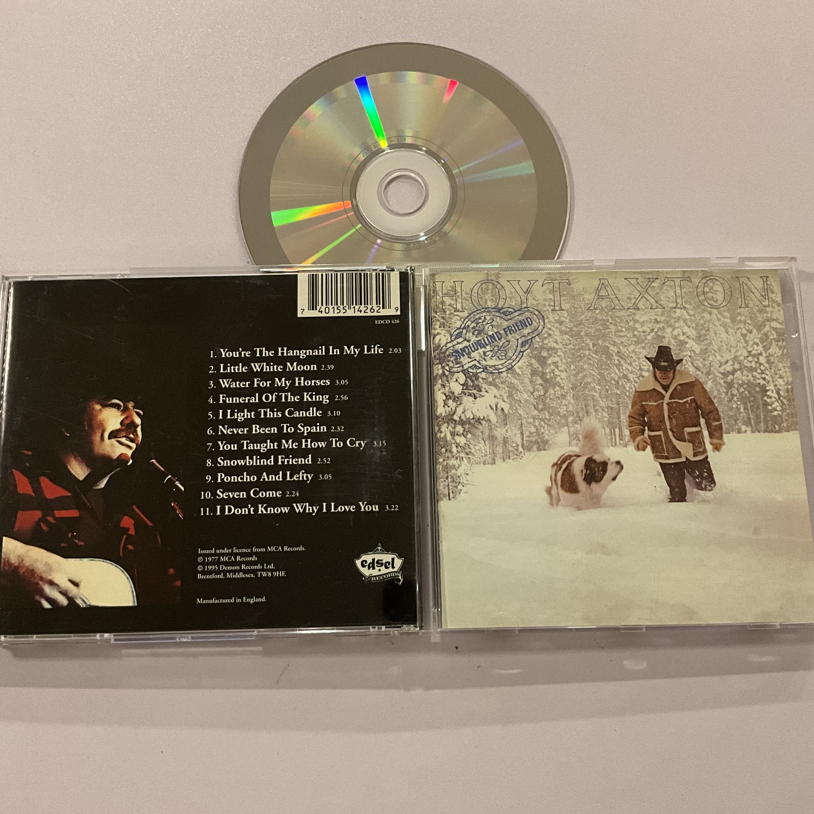 Hoyt Axton - Snowblind Friend CD 1995 Reissue Folk Rock Edsel Records OOP NM+