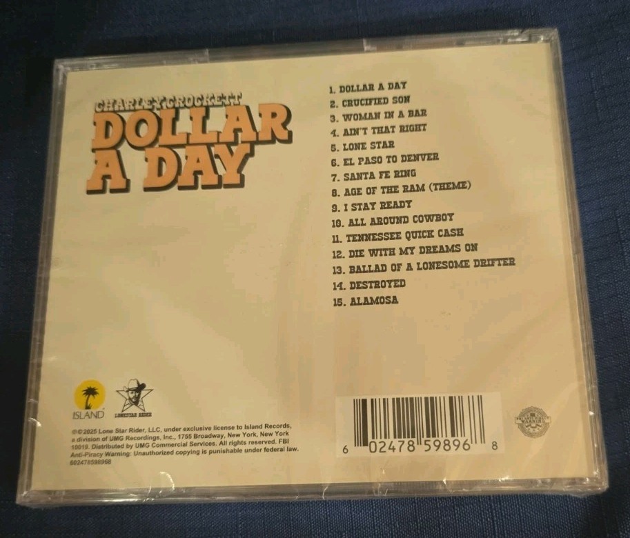 Charley Crockett- Dollar A Day CD Target Exclusive See Details And Pictures