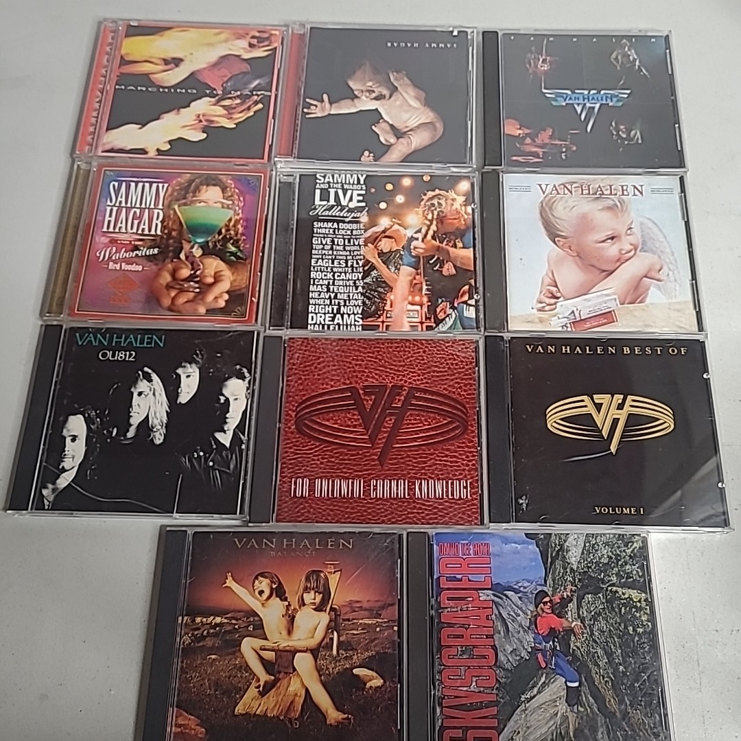 Van Halen 11 CD Lot VGC Sammy Hagar David Lee Roth 1984 Best Of