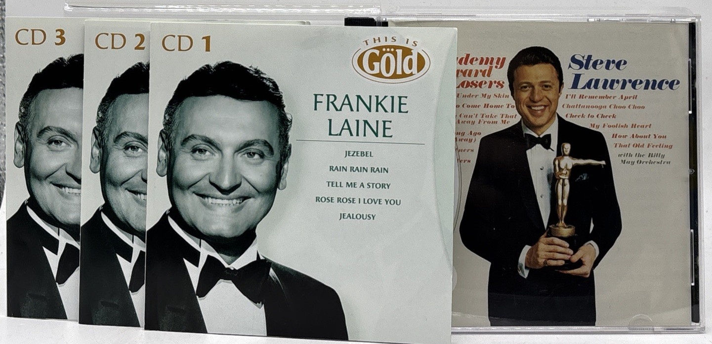 1950's CD DVD Lot Rat Pack Steve Lawrence Frankie Layne -Great Music Lot