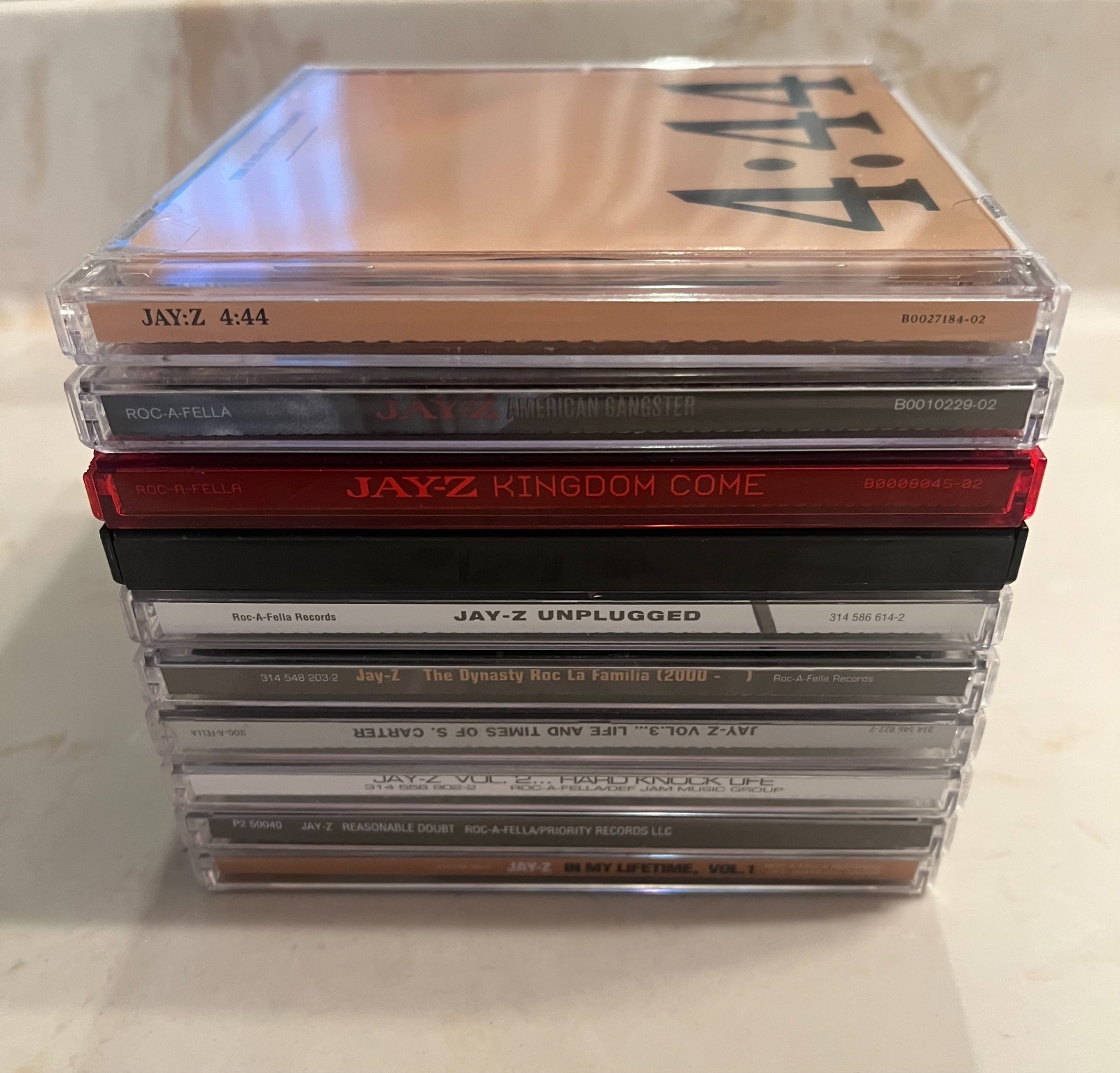Lot 10 CDs Albums JAY-Z-LIFETIME+HARD KNOCK LIFE+TIMES CARTER+DYNASTY+BLACK+4:44