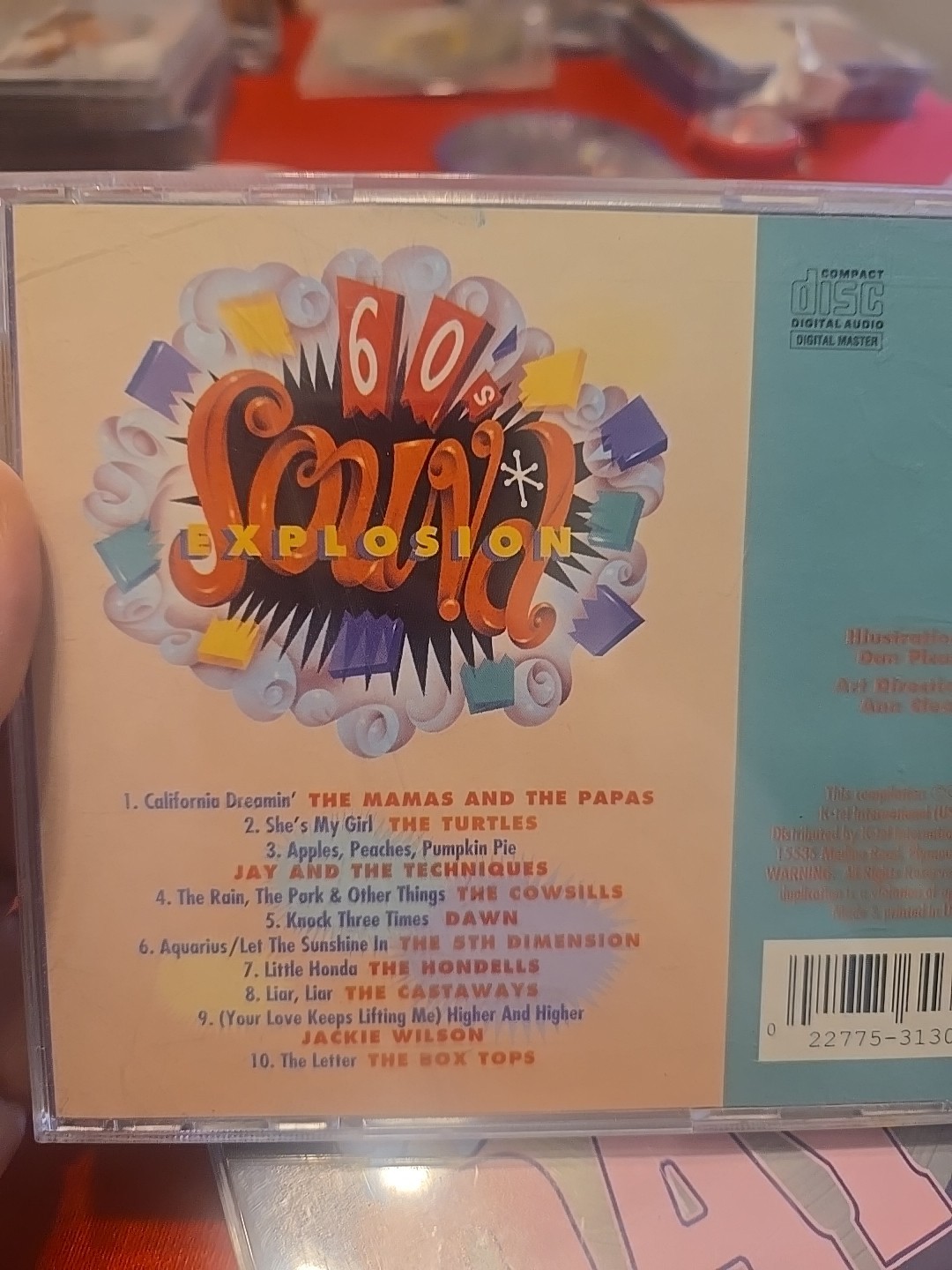 7 Music Cds: Hits of the 60's x3, Happy Days 1960s x3, 60s Sound Explosion.