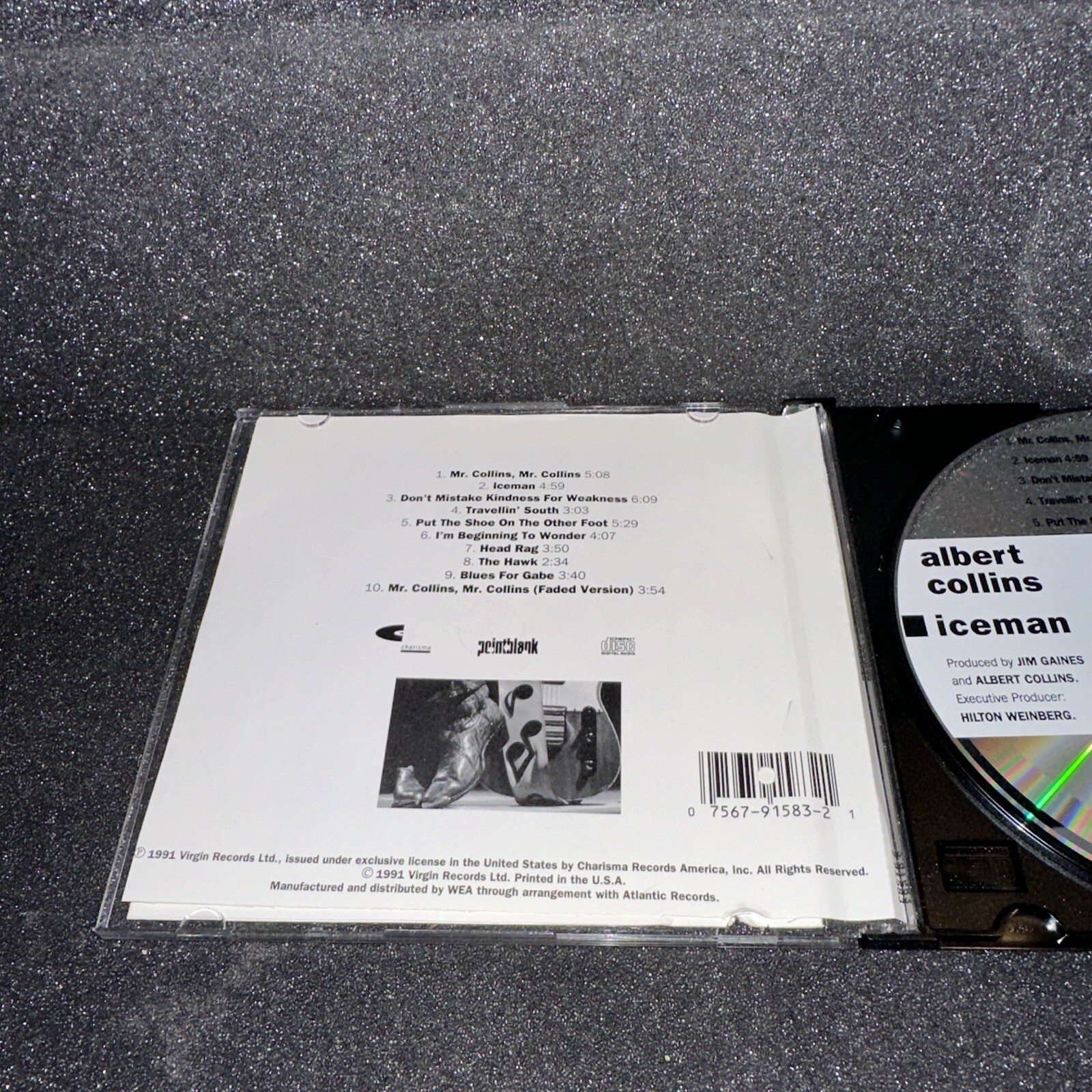 Albert Collins • Iceman (CD, 1991 Virgin Records)