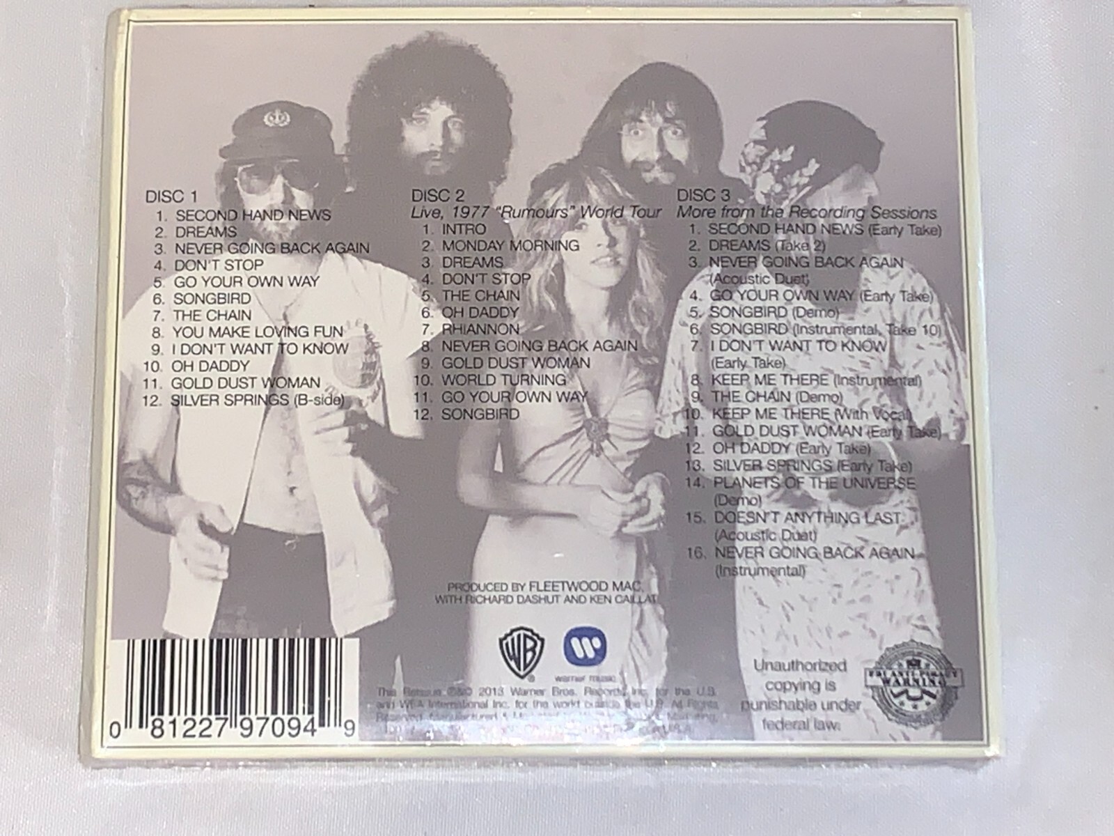 Rumours by Fleetwood Mac (CD, 2013) WARNER BROS BRAND NEW SEALED!