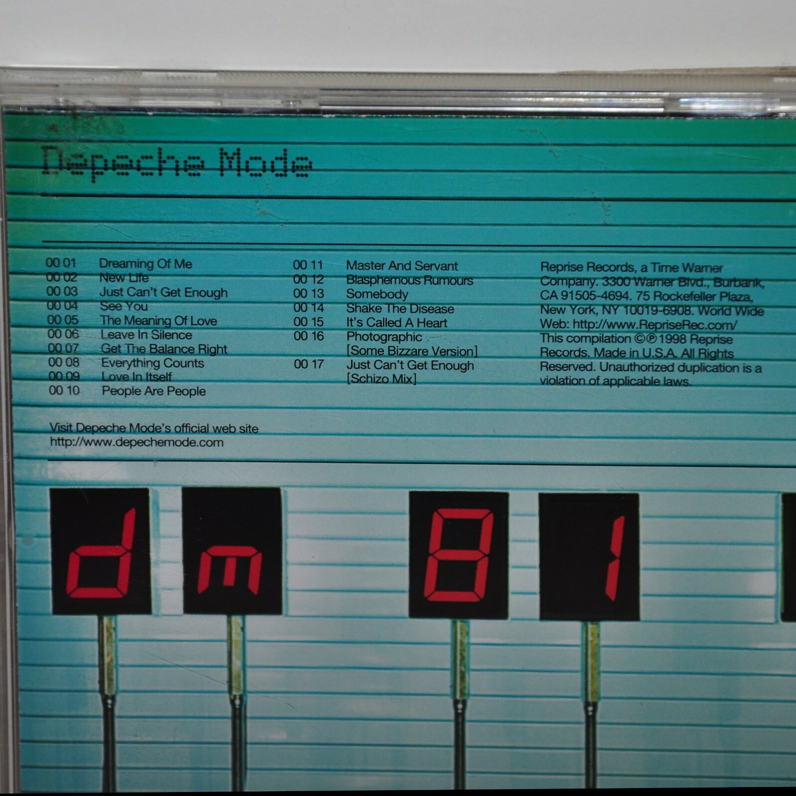 Depeche Mode CD The Singles 1981-1985 1998 Reprise Records People Are People
