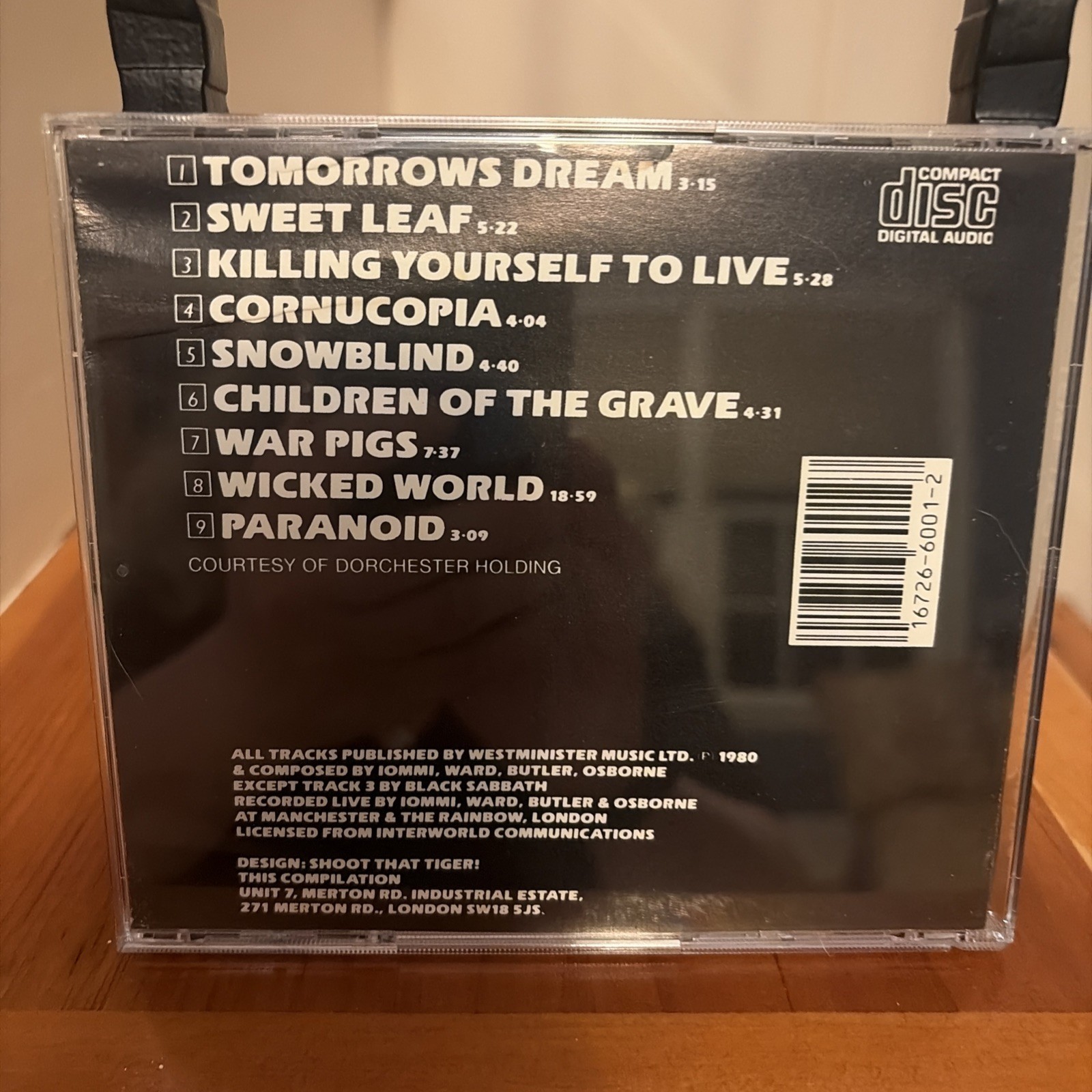 Black Sabbath - Live At Last CD 1987 Pre-Owned Excellent Condition CSL/NEMS 6001