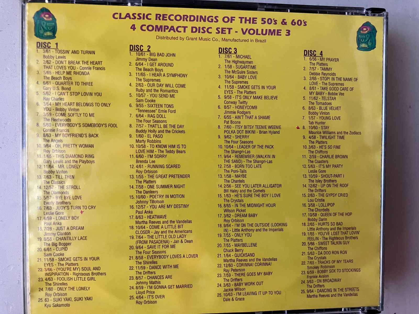 Golden Oldies Vol 3 (4 CD Set) Dean Kennedy 1981