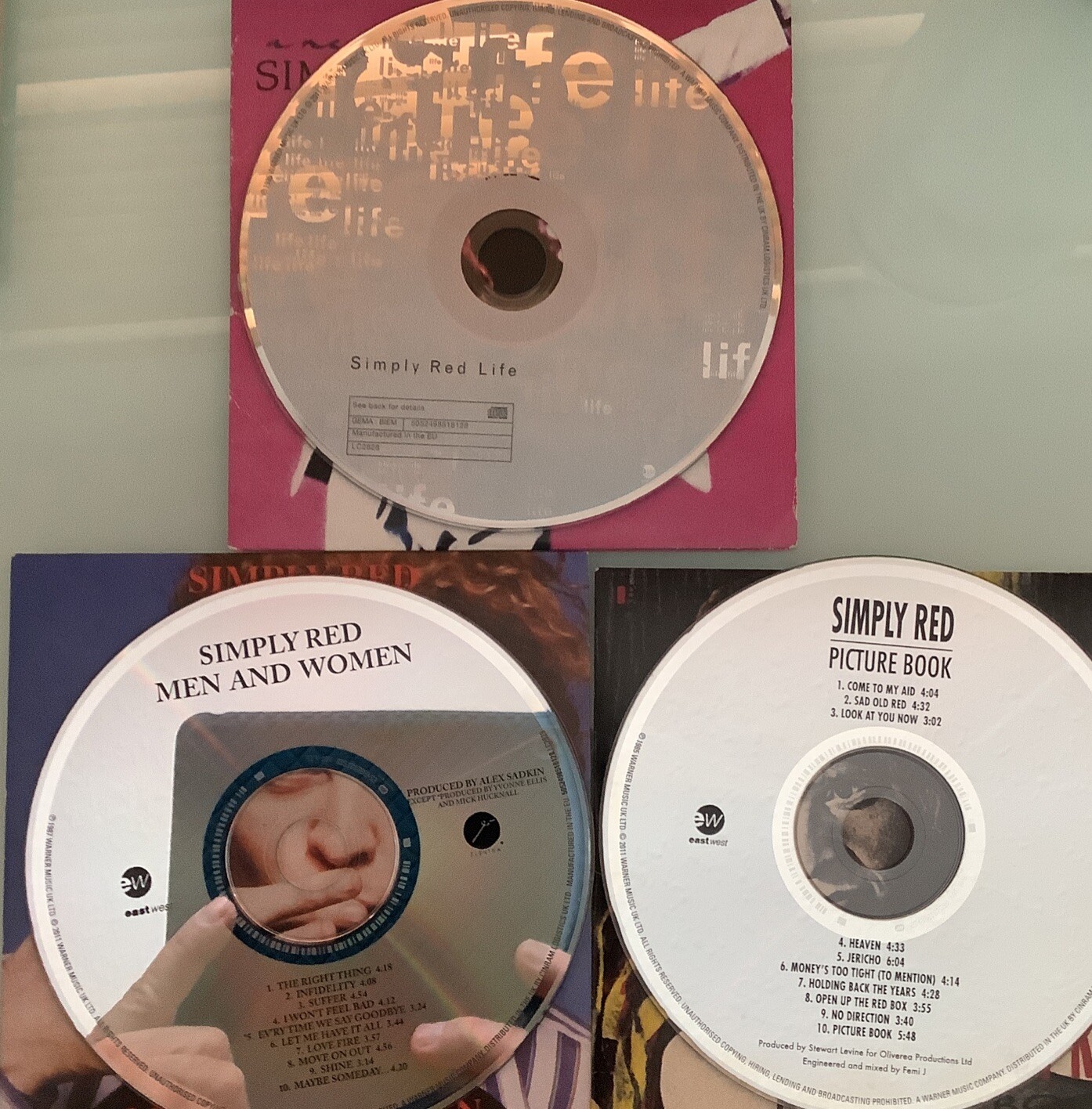 Simply Red Lot Of 3New Flame CD-Picture Book-Men And Women Cd’s- Like New(3 Cds)