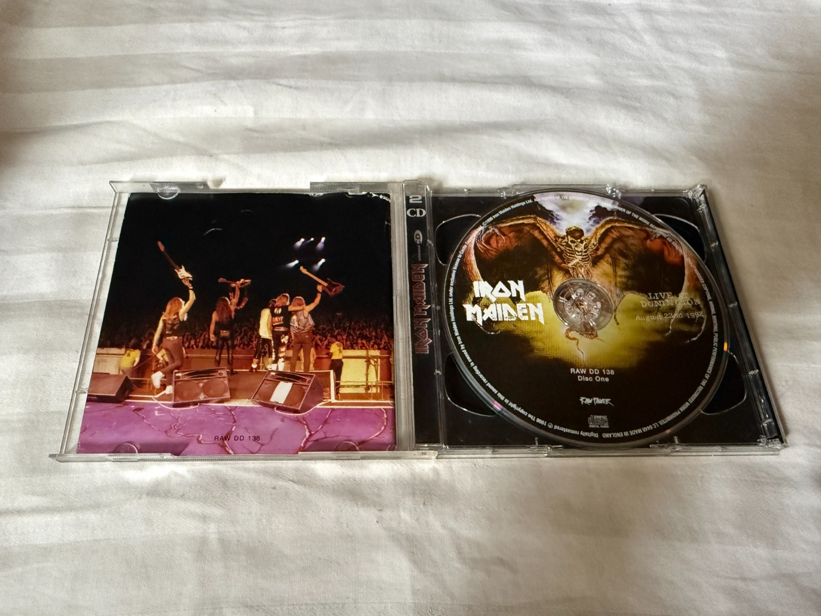 Iron Maiden - Live at Donnington 2CD 1998 Raw Power Import Enhanced OOP RARE
