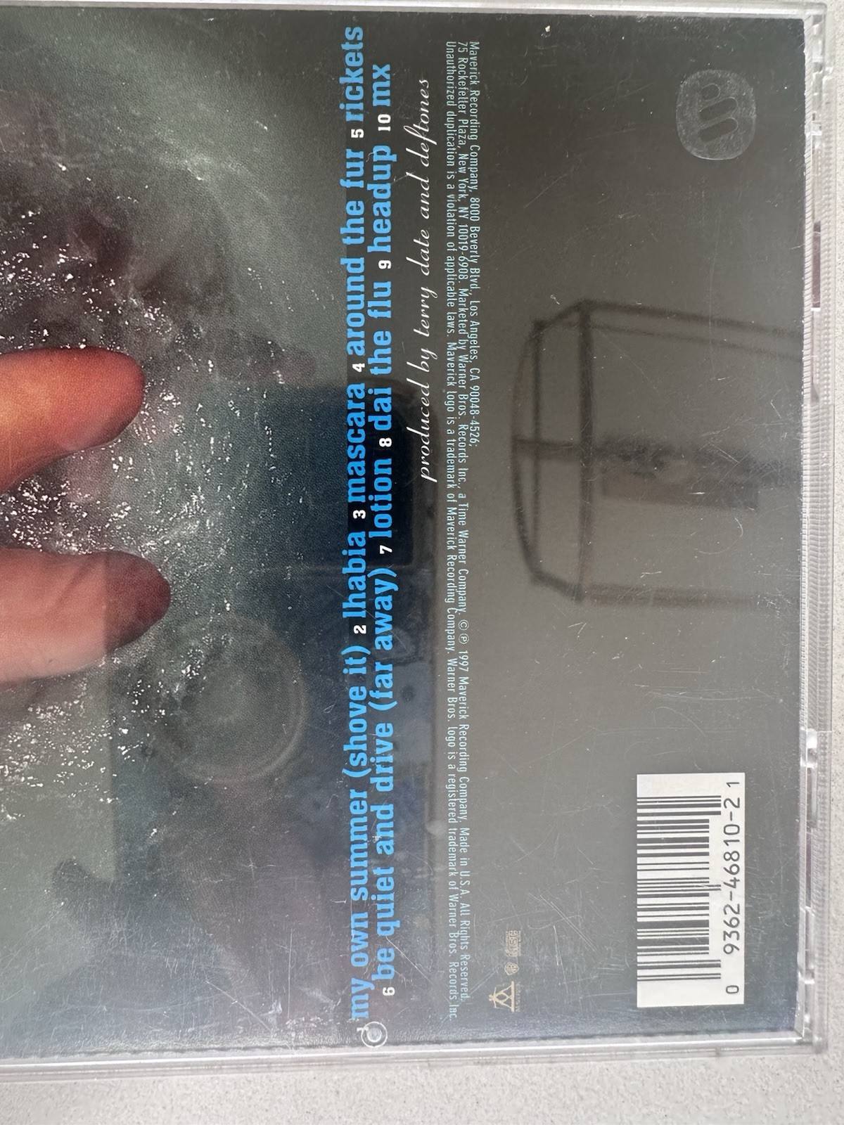 RARE Deftones - Around the Fur Promo CD Maverick 1997