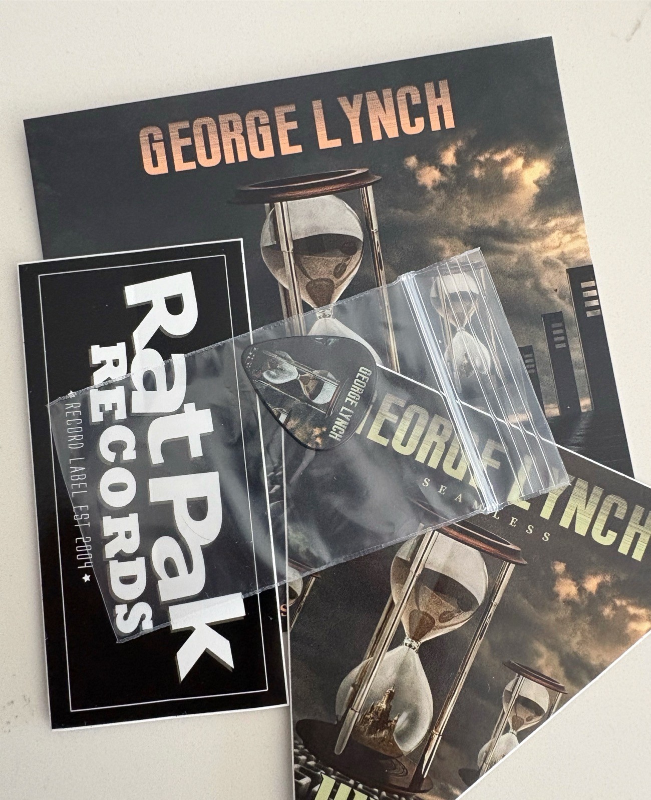 GEORGE LYNCH - Seamless CD Slipcover 2021 Rat Pak AS NEW! *Signed* MC1