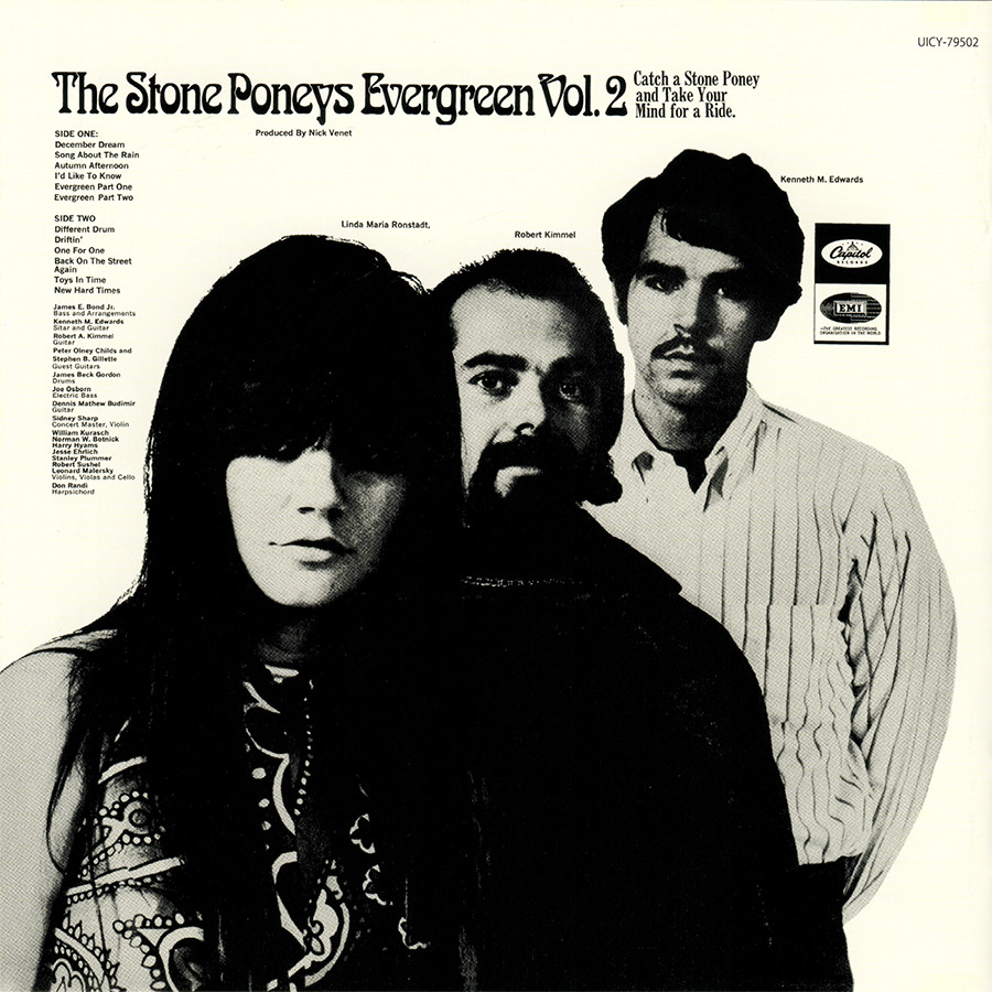 The Stone Poneys ~ Evergreen Vol 2 (1967) OBI CD 2021 Capitol Japan •• NEW ••