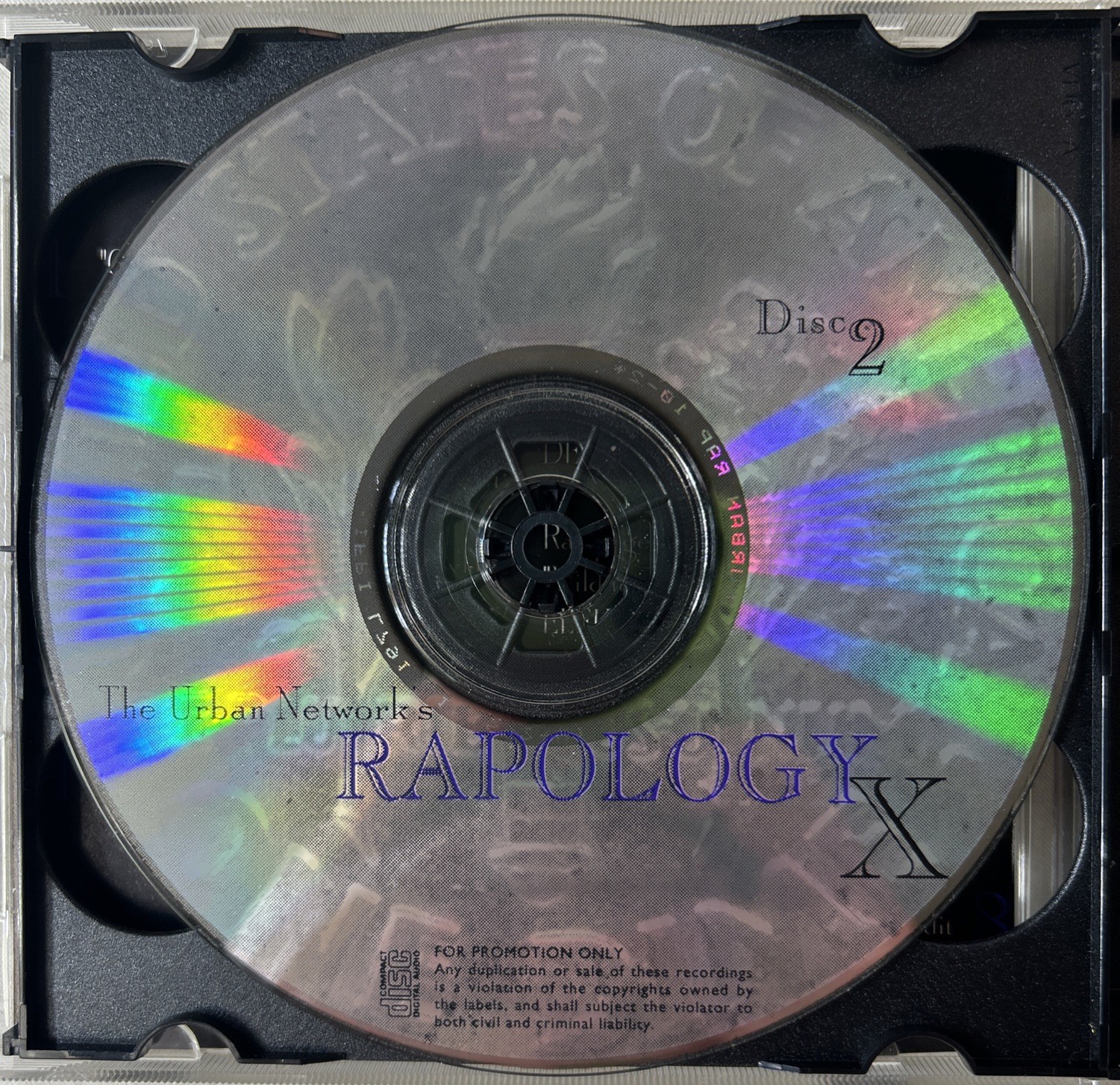 Urban Network Rapology X Open Loose CD 1997 Hip Hop Compilation 2-Disc Set