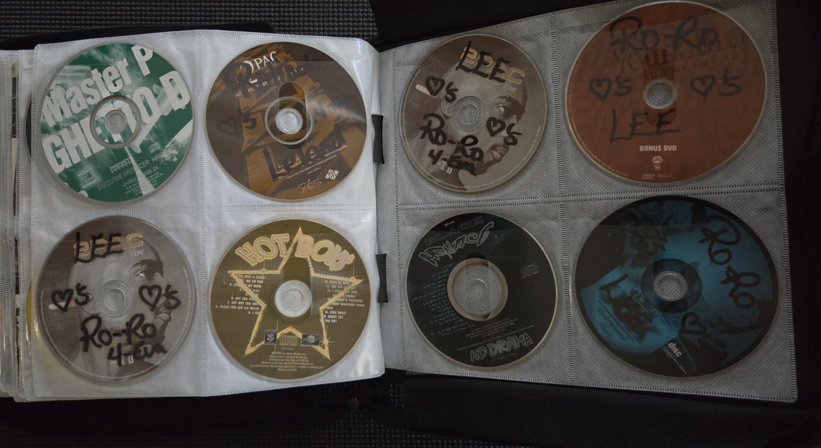 Vintage 90s/2000s Rap Hip-Hop Gangsta & Soul & R&B CDs In Binder - Some Rare
