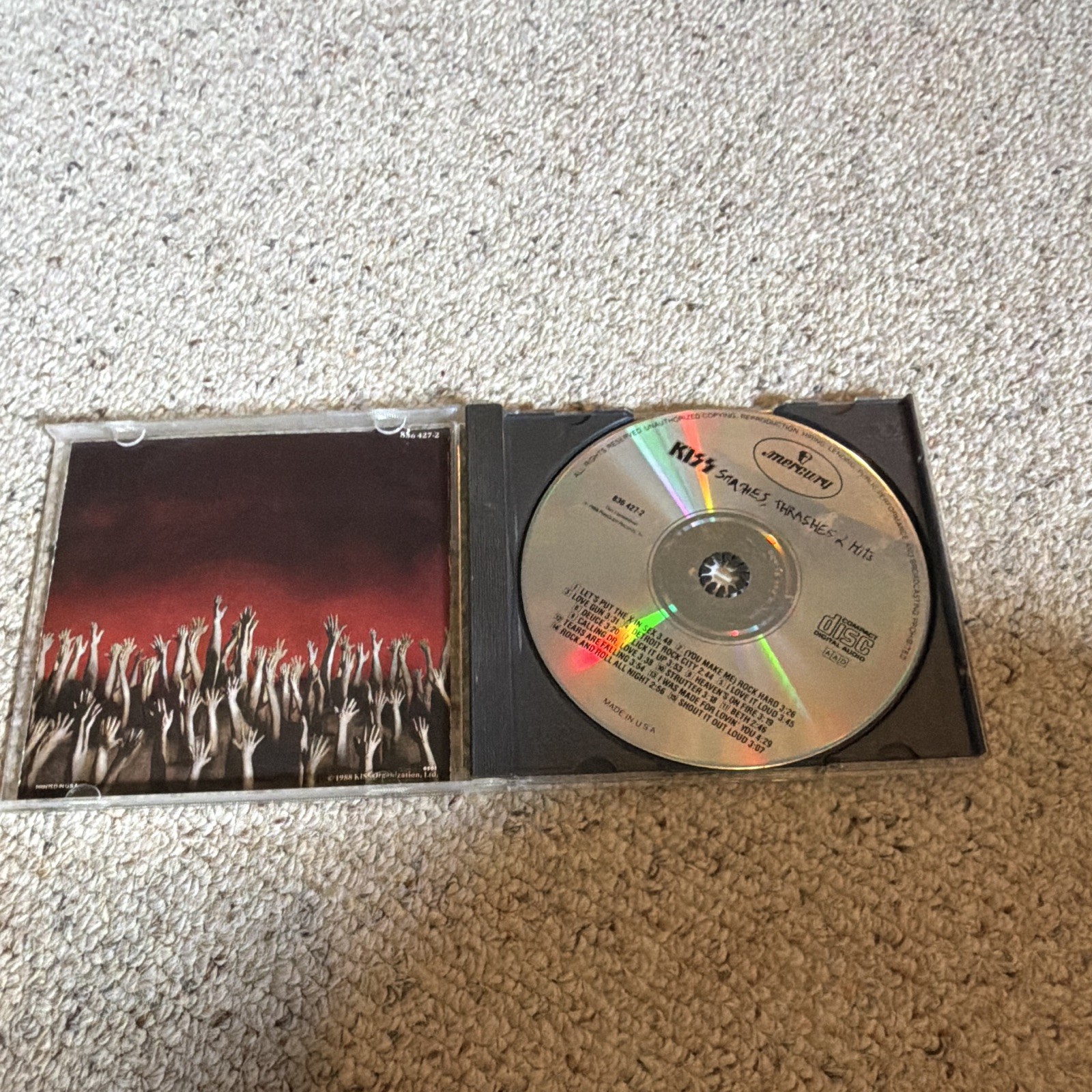 Kiss Smashes, Thrashes & Hits CD Album 1988 Mercury Rock Jewel Case 836 827-2