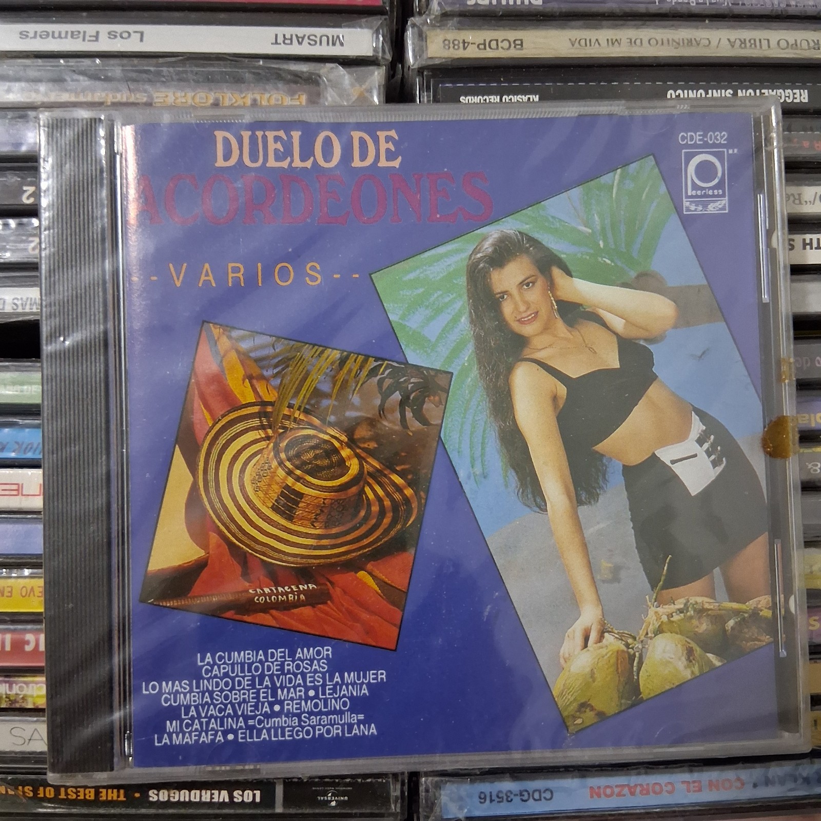 Duelo De Acordeones CD ORIGINAL Discos Perless Mexico 1994 Cumbia Vallenato