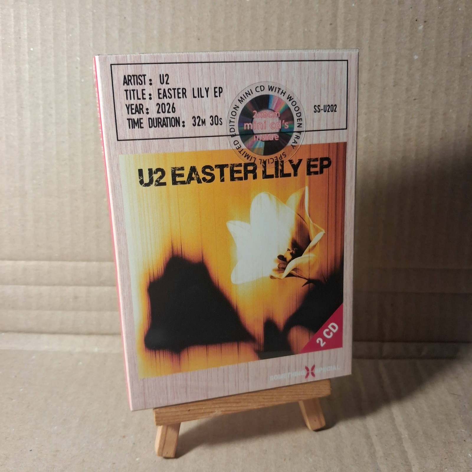 U2 - Easter Lily EP (Single) (Wood Box, 2xMini-CD) Sealed!