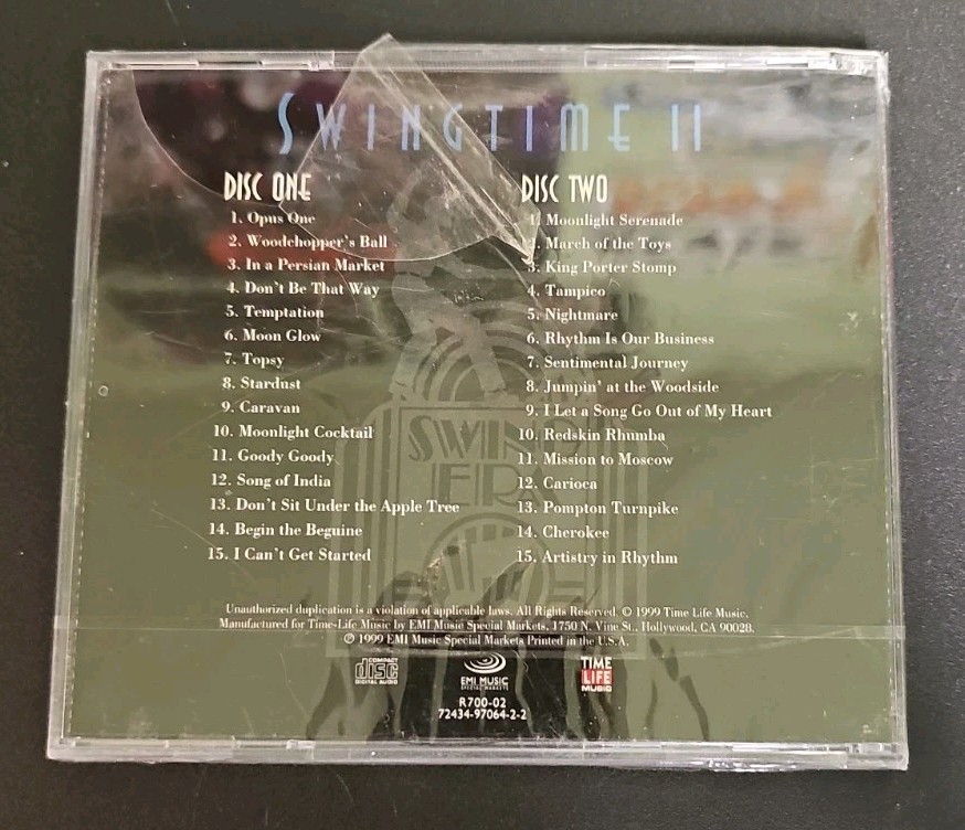 Swing Era Swingtime II 2CD Set SEALED EMI / Time Life R700-02 Compilation VTG