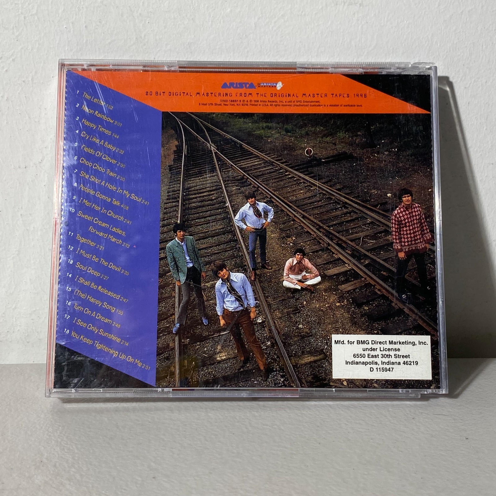 The Best of the Box Tops Soul Deep Music CD 1996 Arista Records 07822-18937-2