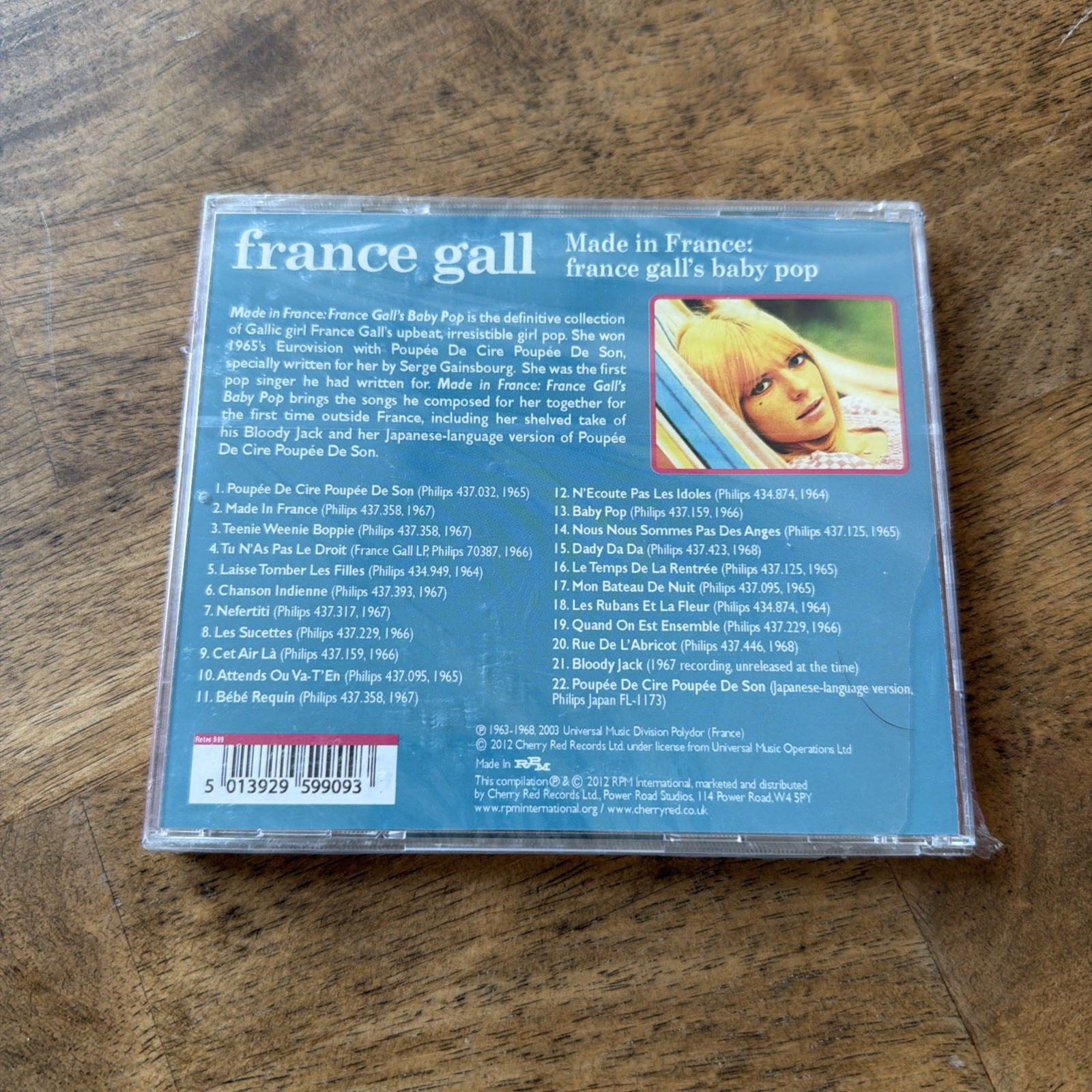 France Gall Baby Pop - MADE IN FRANCE - CD - NEW / RARE / SEALED - SAME DAY SHIP