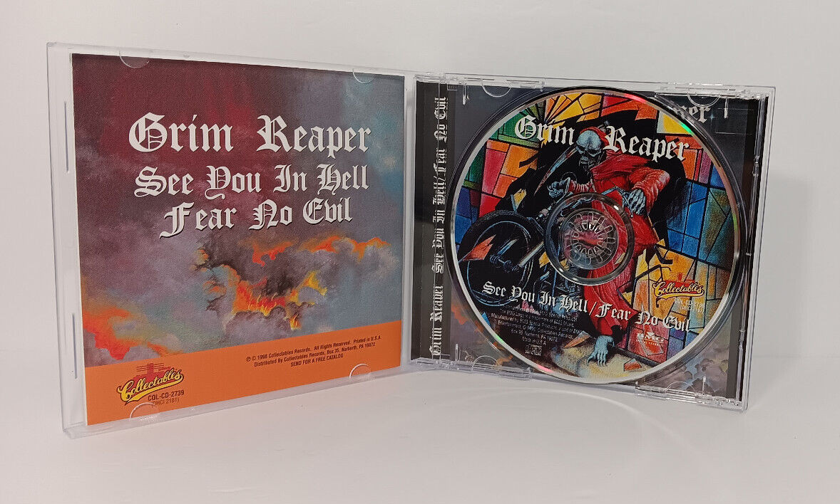 Grim Reaper– See You In Hell / Fear No Evil CD (1998) Steve Grimmett