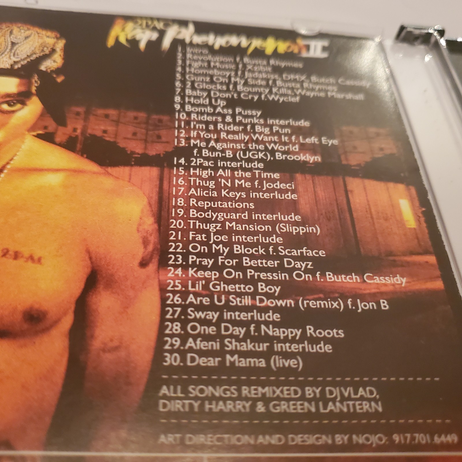 DJ Vlad tv Dirty Harry Green Lantern Present 2Pac Rap Phenomenon 2 Pac 2004 CD