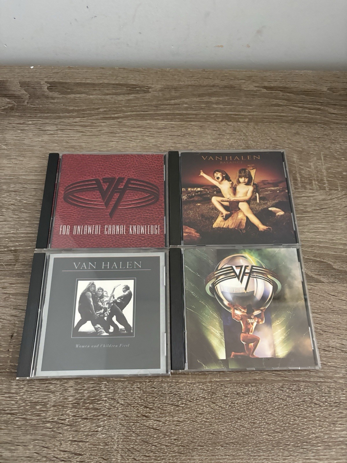 Van Halen 4 CD Lot - Balance, 5150, Carnal Knowledge, Women And Children First