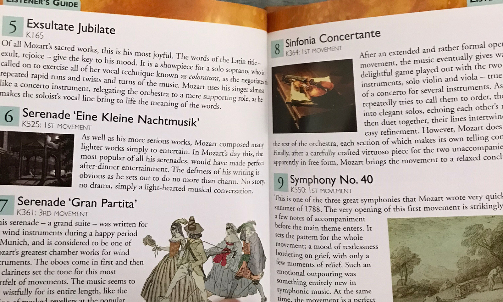 Mozart Musical Masterpieces Classic Composers CD & Listener's Guide 11 Tracks