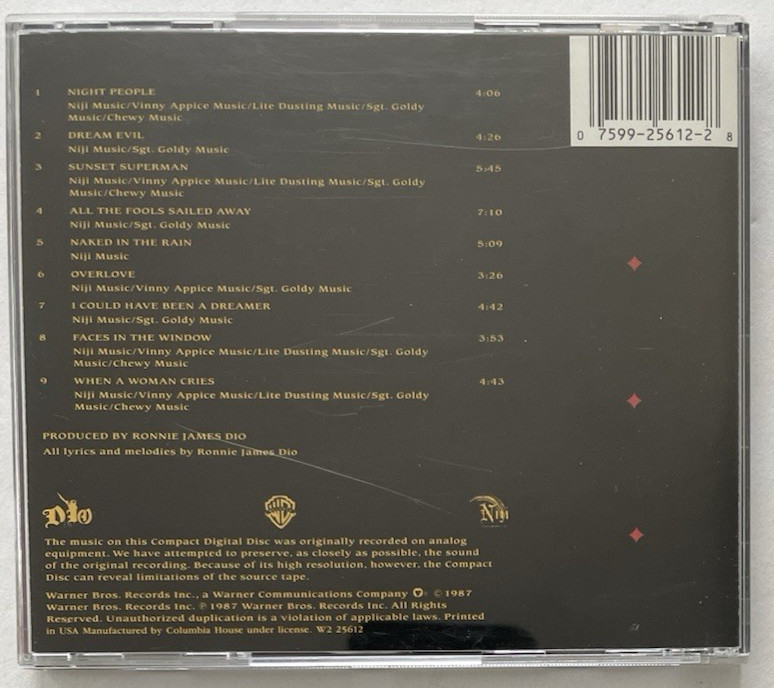 "Dio", Lot of 7 CD's, like new condition (1984-2004), Heavy Metal, Hard Rock