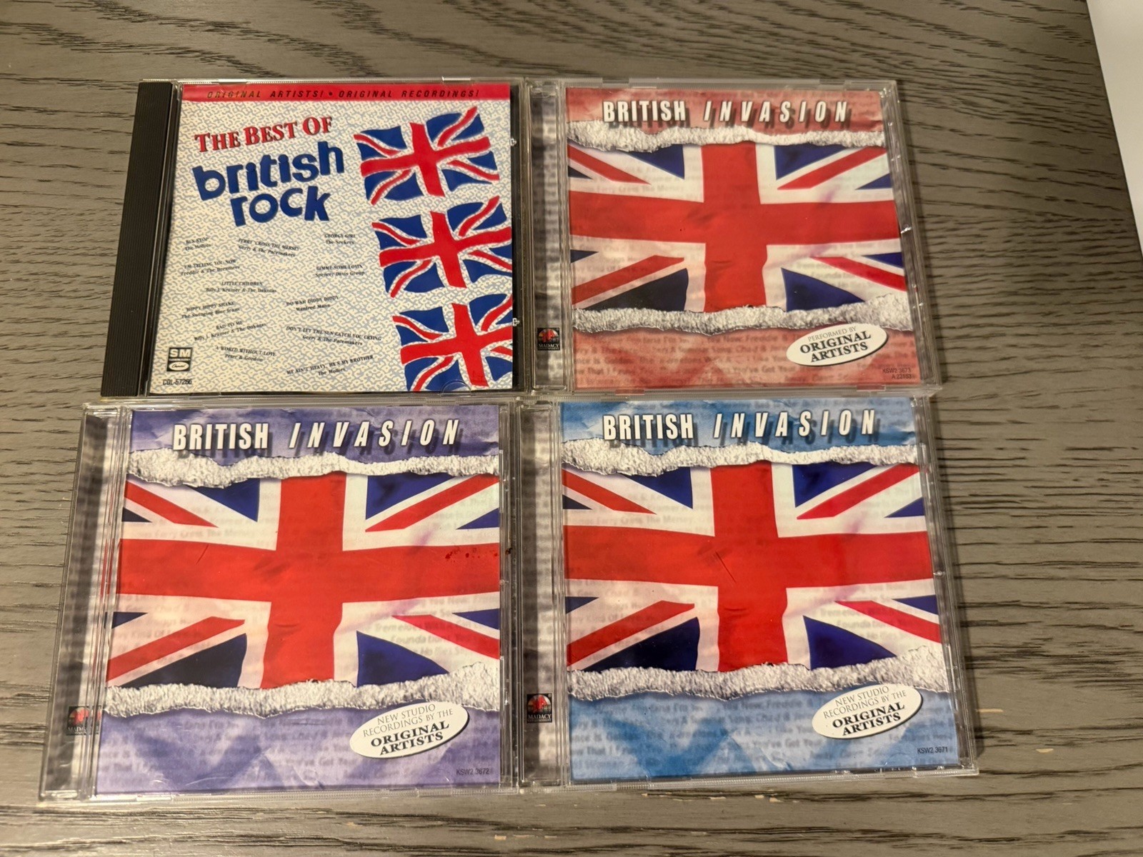 Lot Of 4 - 3 British Invasion CD Set + Best Of British Rock CD Mint