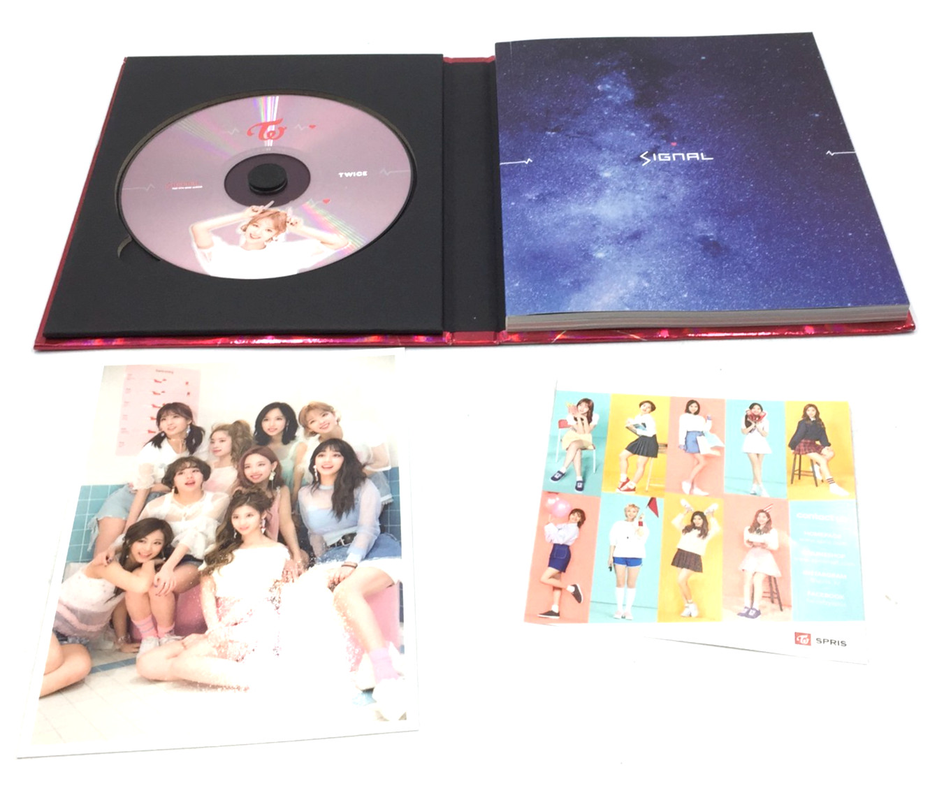 Signal (4th Mini Album) by Twice (CD, 2017) Pink Version POSTCARD + PHOTO