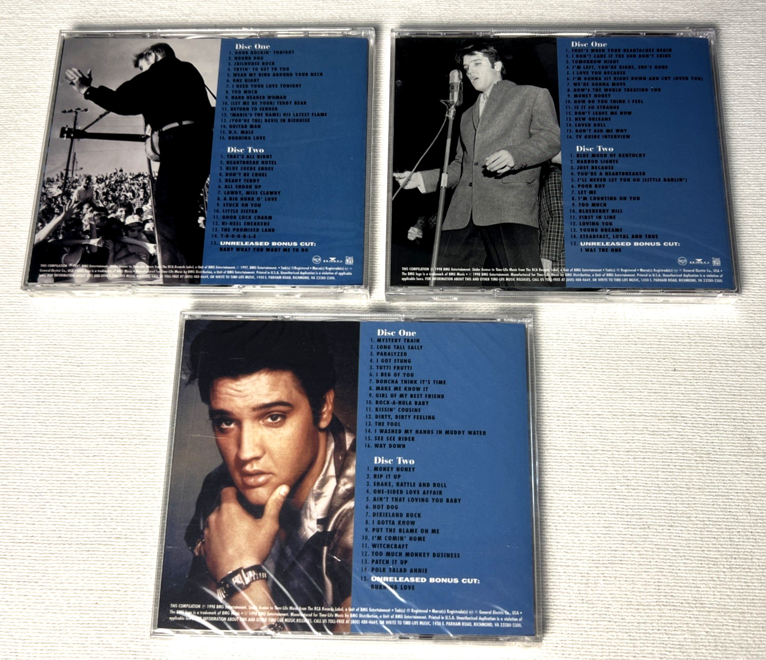 7 Elvis Presley CDs (6 Time Life Dbl + Sings Leibert & Stoller) Total 13 Discs!
