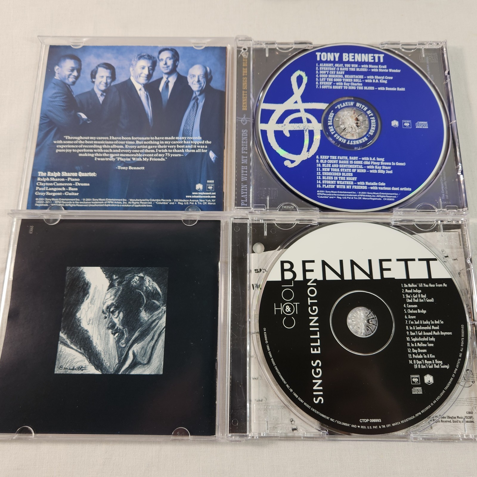 Tony Bennett 8 CD LOT Vocal Pop Jazz Contemporary and 1950s - 1960s EUC - NM