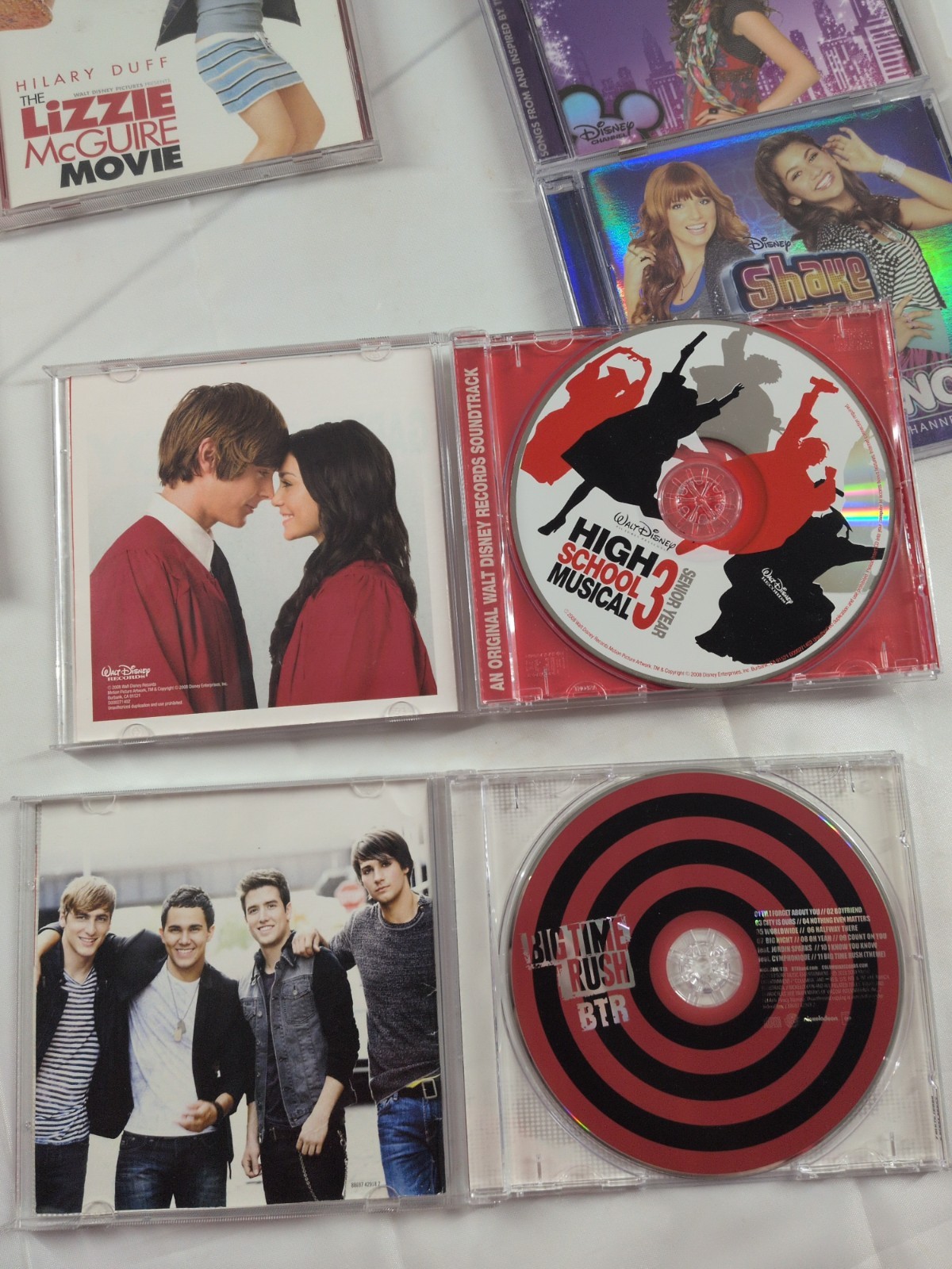 Disney Channel CD Lot of 10 Lizzie McGuire Wizards Waverly Place Hannah Montana