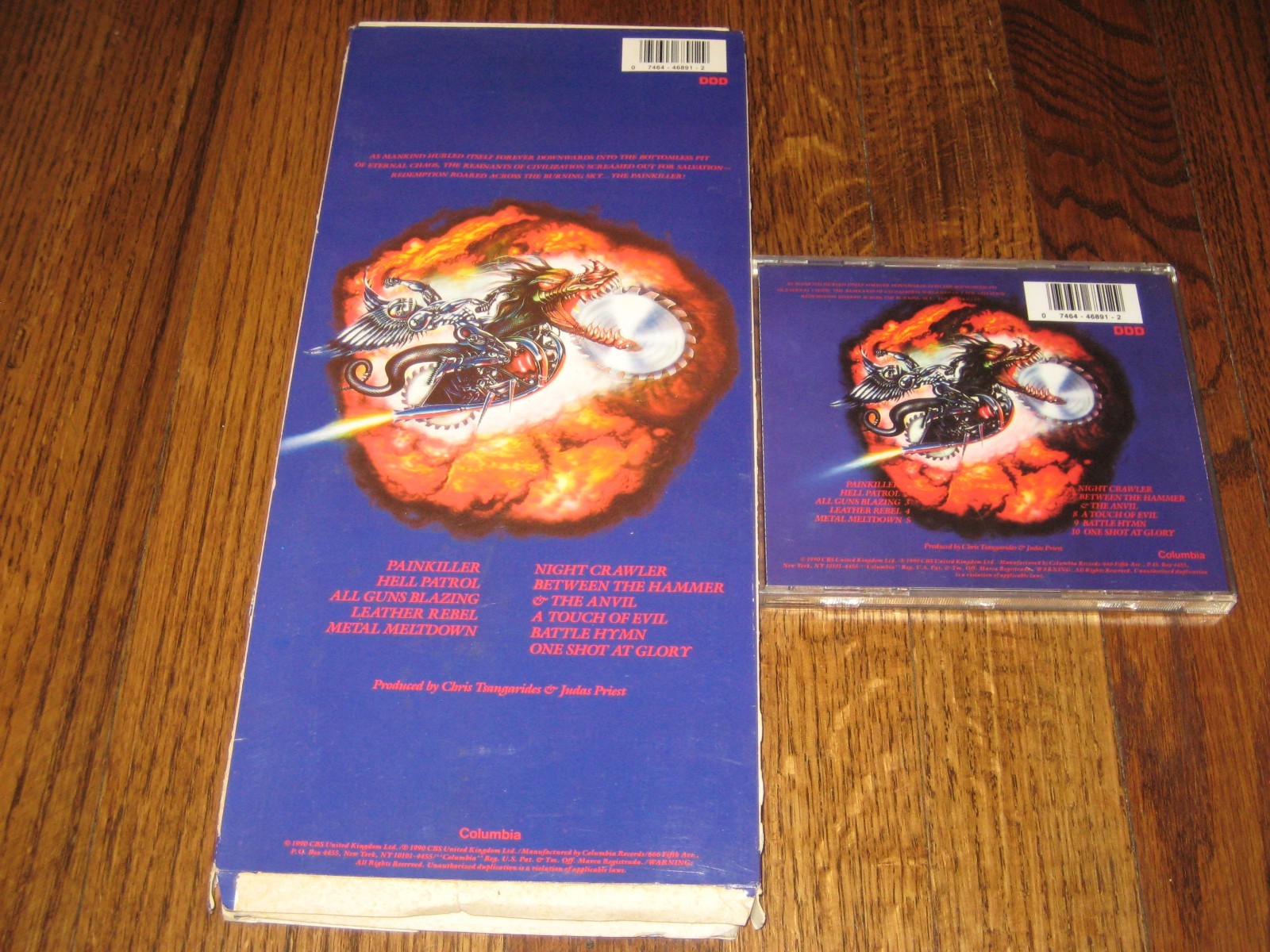 Judas Priest Painkiller Longbox and orignial cd-Rare! Rob Halford
