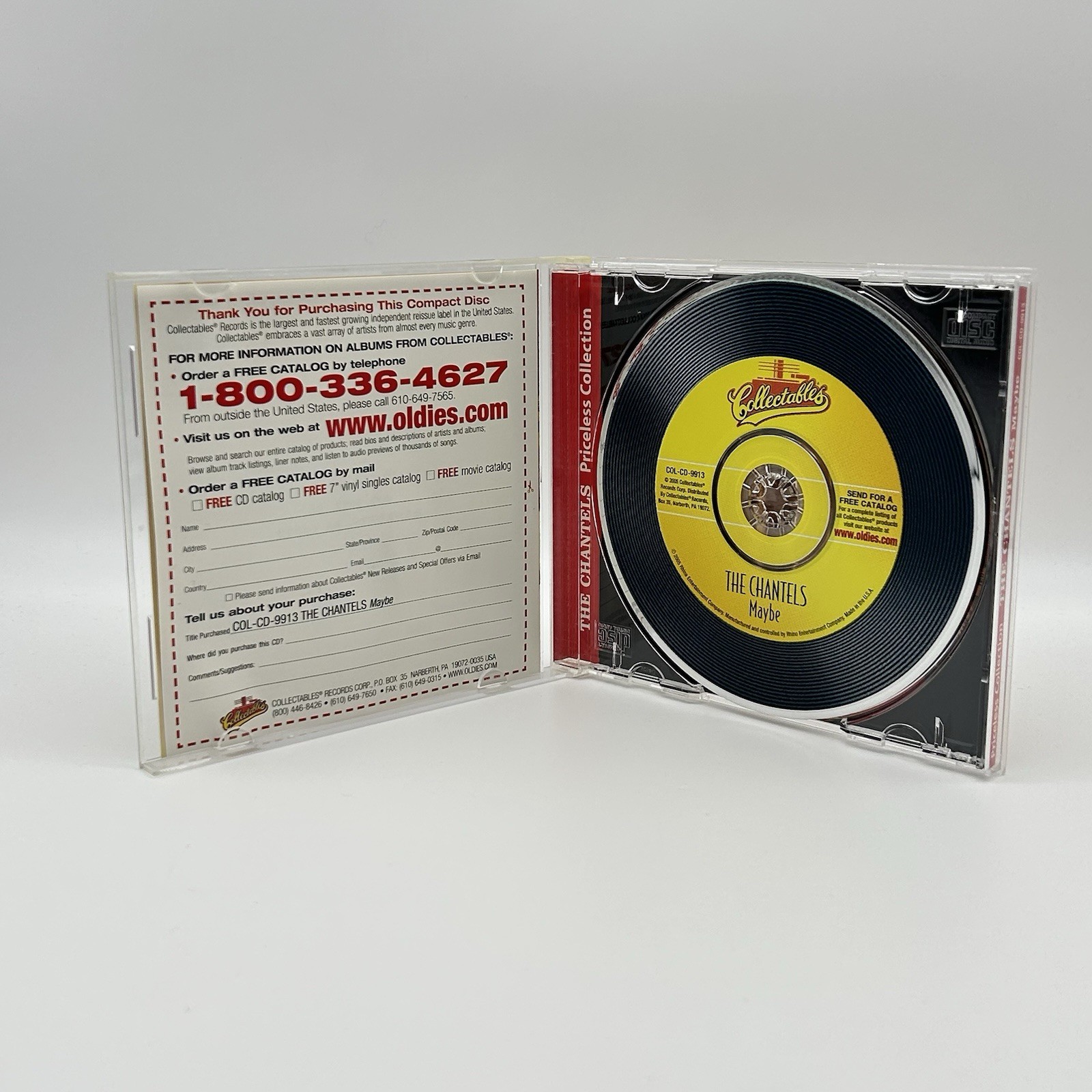The Chantels - Maybe (CD, Compilation, 2005, Collectables Great Group Series)