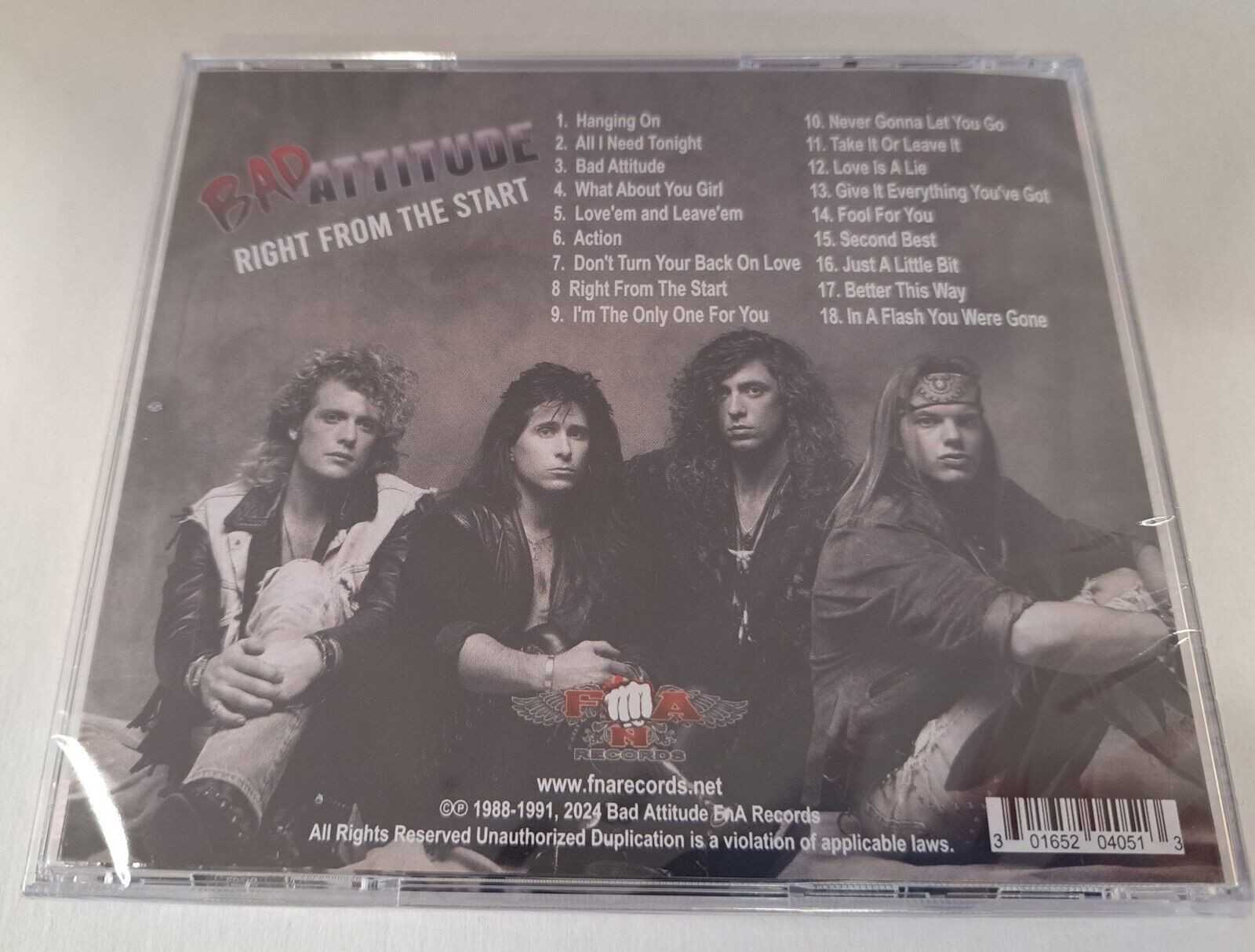Bad Attitude Right From The Start New CD Hard Rock Glam Metal Los Angeles