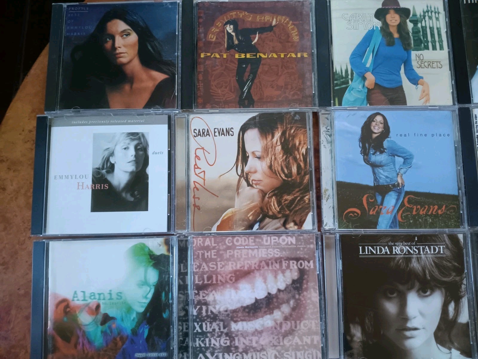Lot Of 18 Rock Folk Country CDs. VG Sheryl Crow Morissette Carly Simon Etc