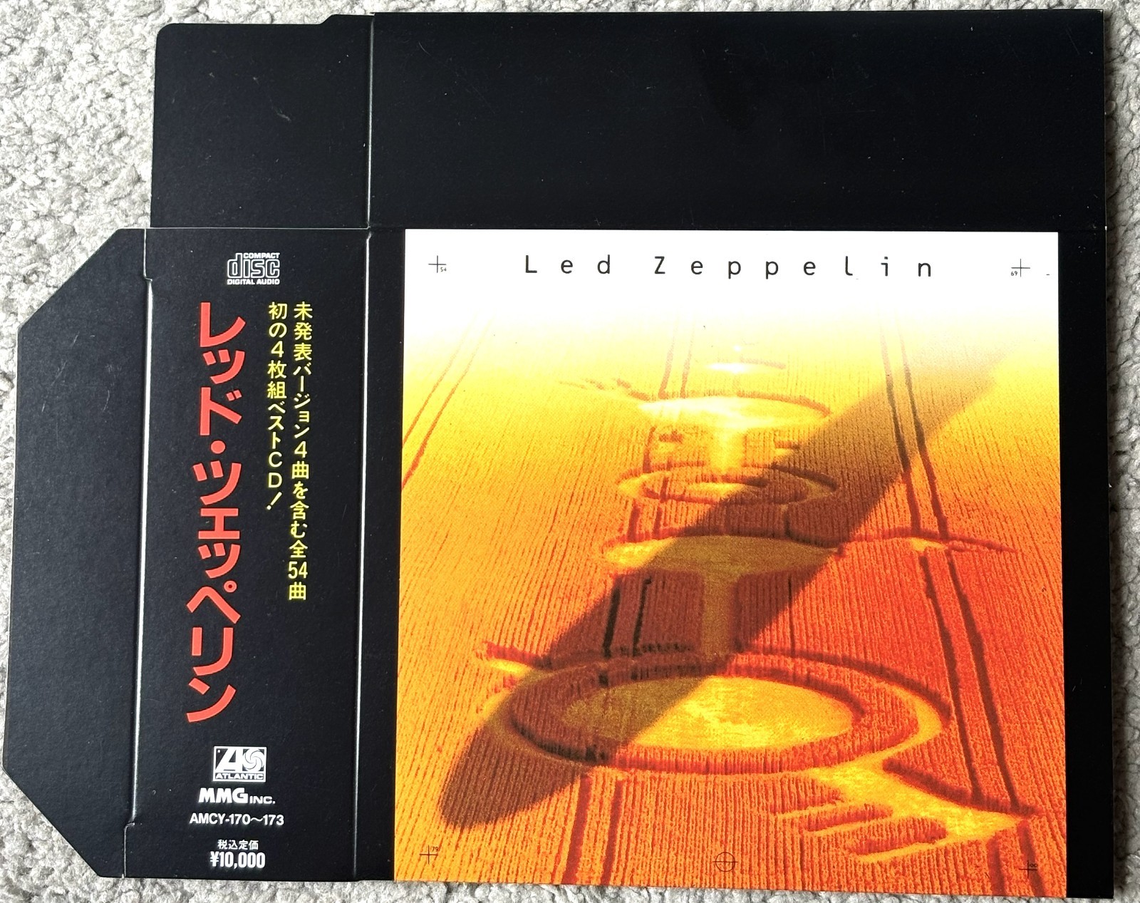 Led Zeppelin 1968-1980 JAPAN OBI 4CD LP-SIZE BOX 4 Unreleased Ver AMCY-170~3