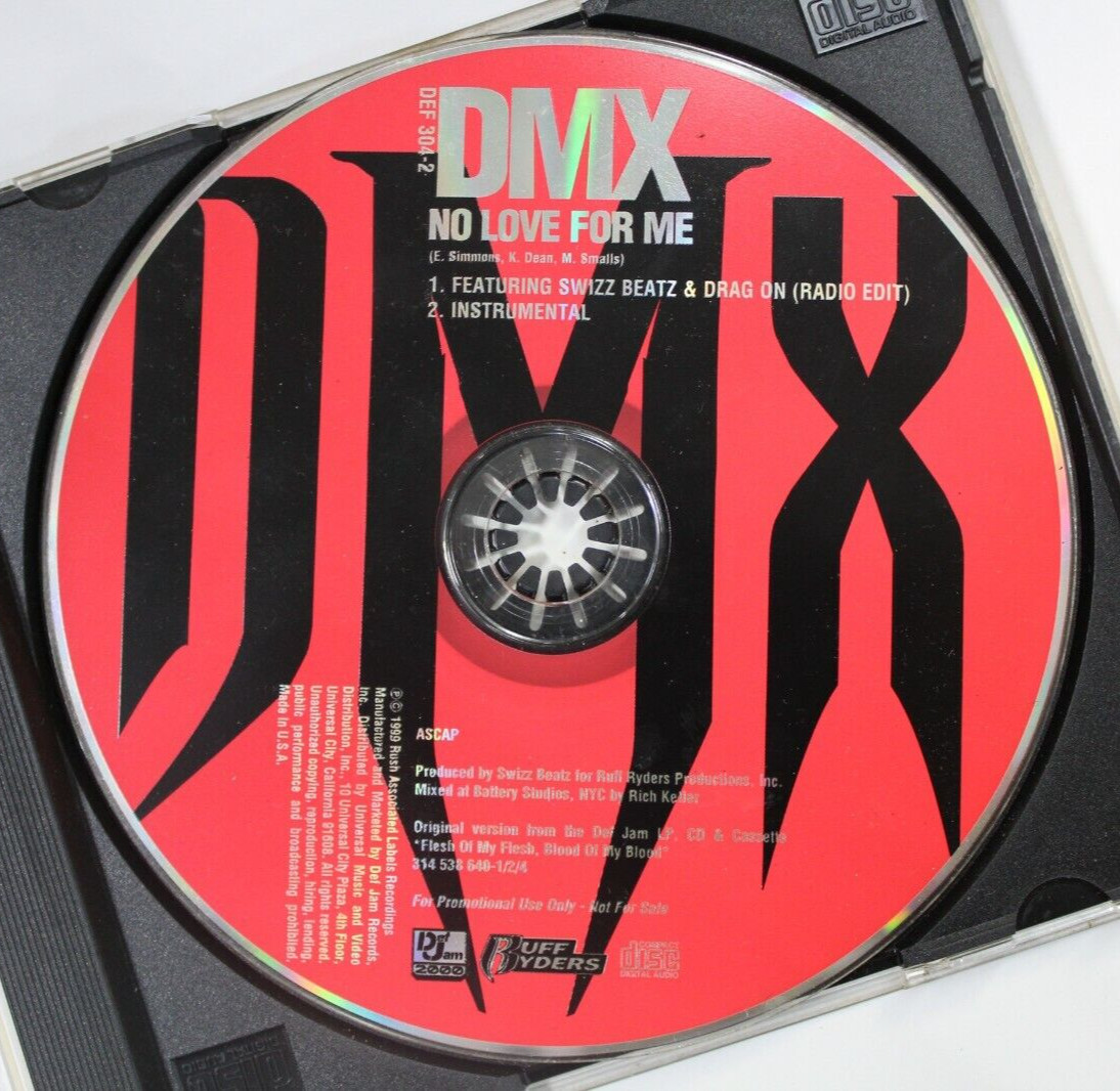 Rare DMX No Love For Me Promo CD Single (CD5)-Def Jam DEF 304-2