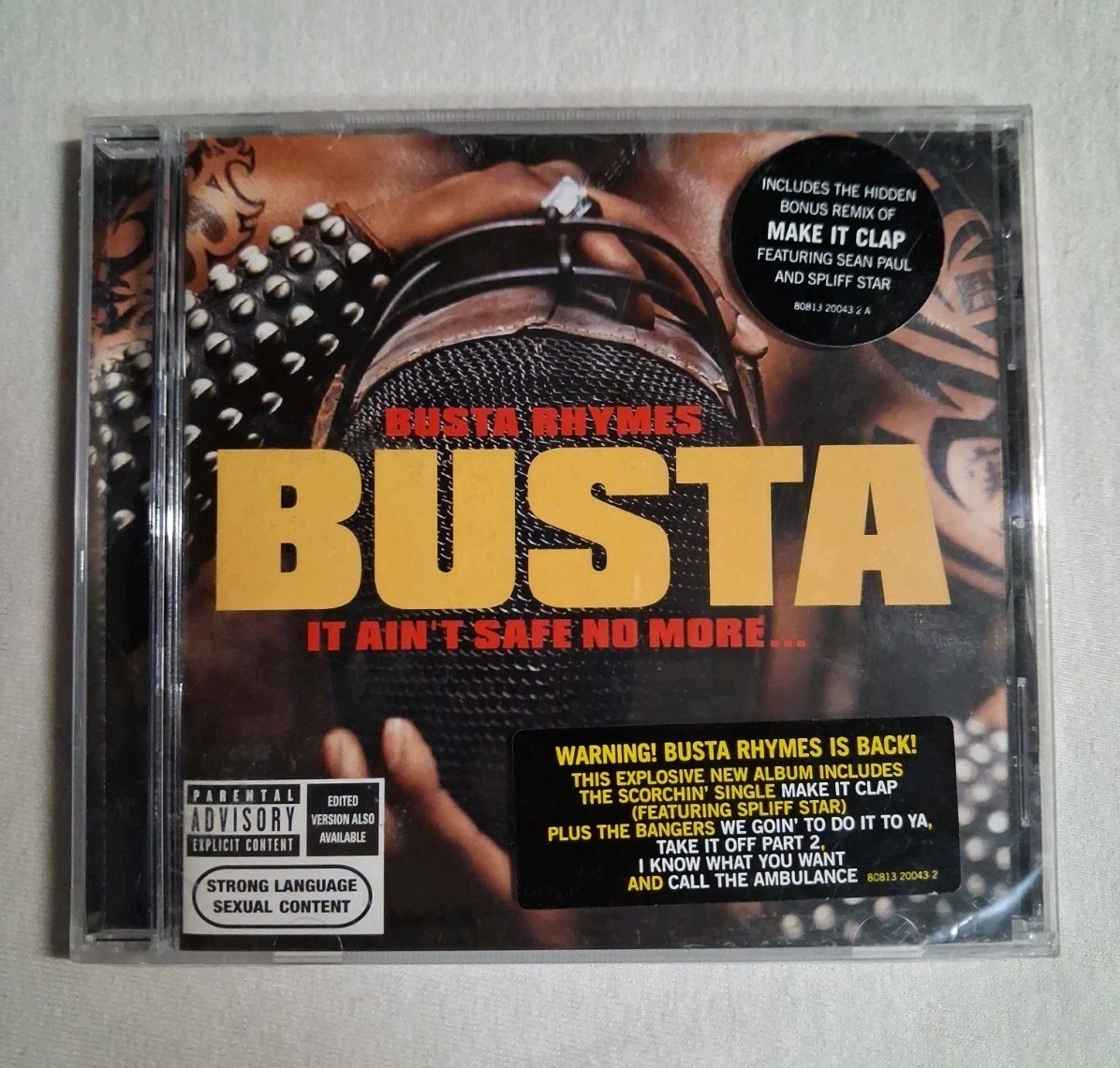 Busta Rhymes - It Ain't Safe No More (CD, 2002) Explicit Rap - Brand New