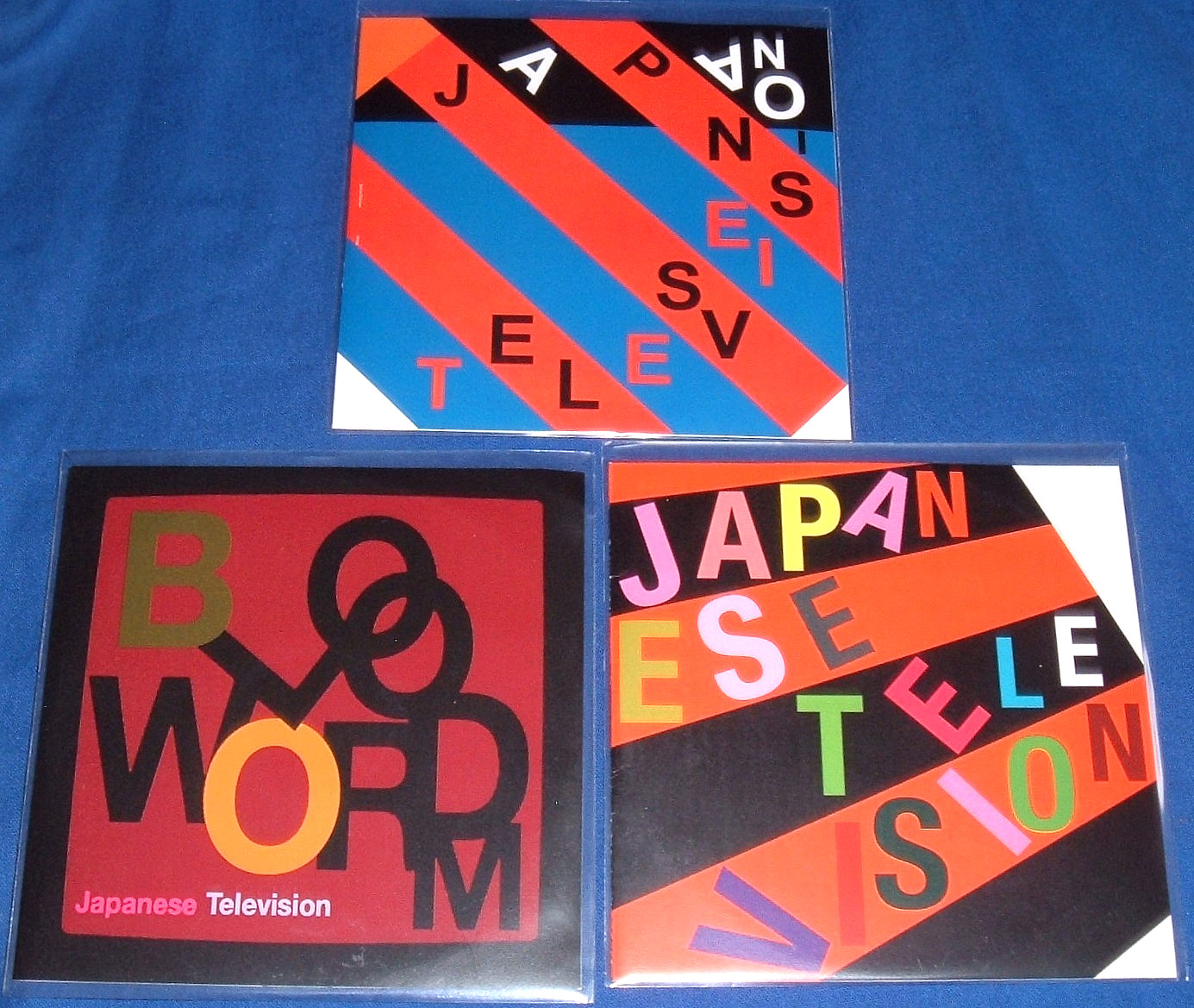 JAPANESE TELEVISION - 3 x PROMO CD'S EX BLOODWORM - SINGLE + 2 x EPS