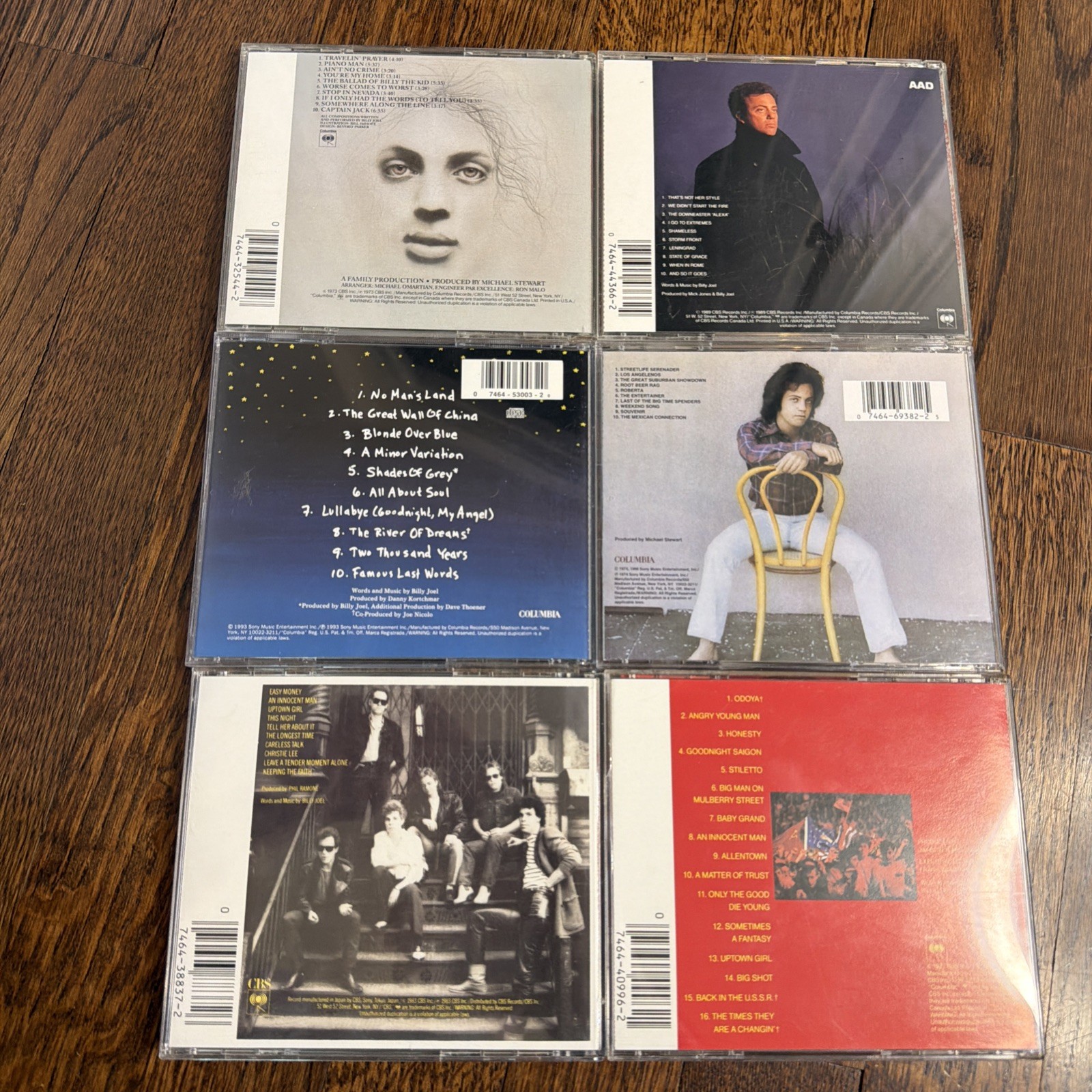 Lot of 6 Billy Joel CD's -Free Shipping after Purchase of 1st CD