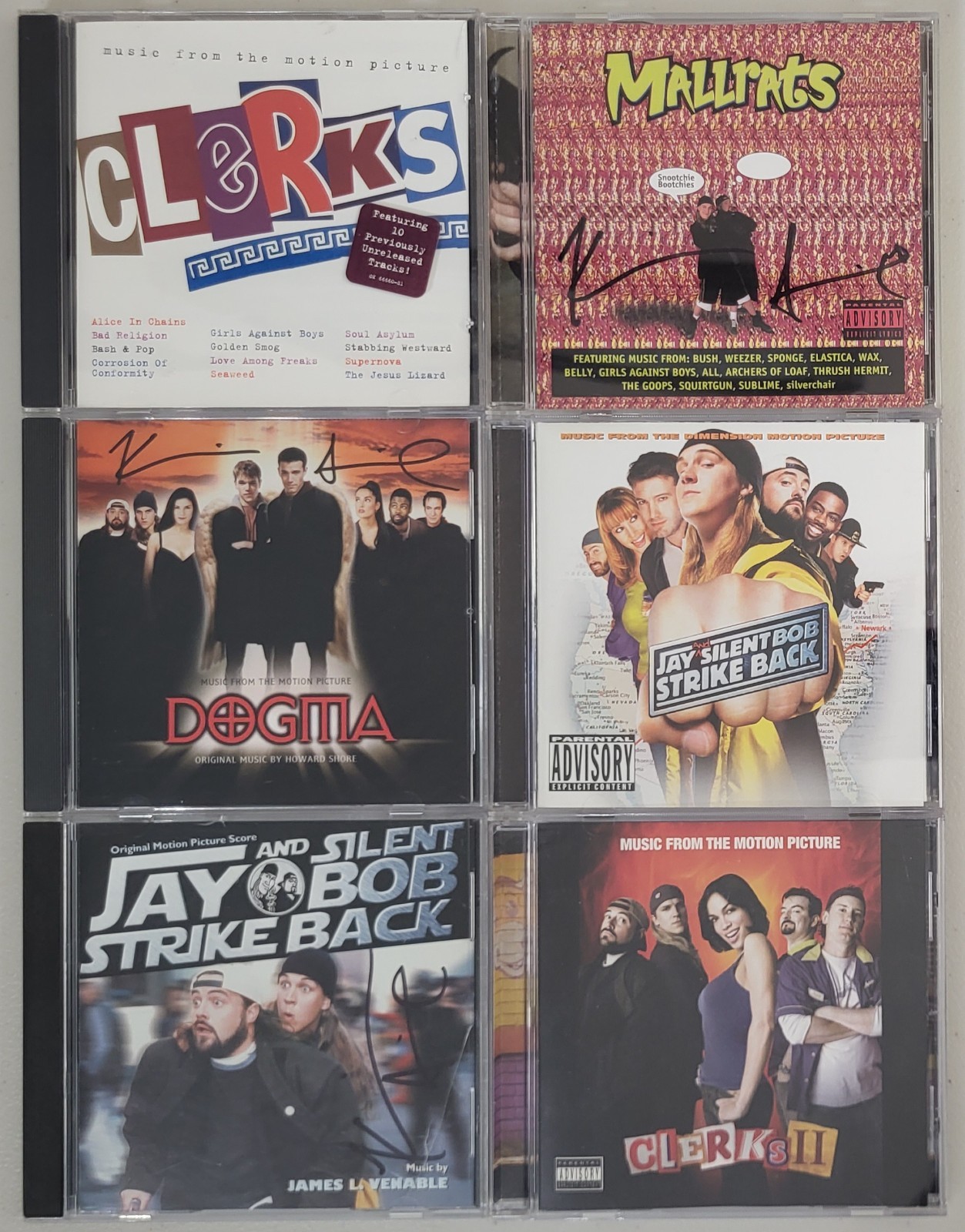 View Askew-niverse! Clerks-Mallrats-Dogma-Jay & Silent Bob- SIX Soundtrack CDs!