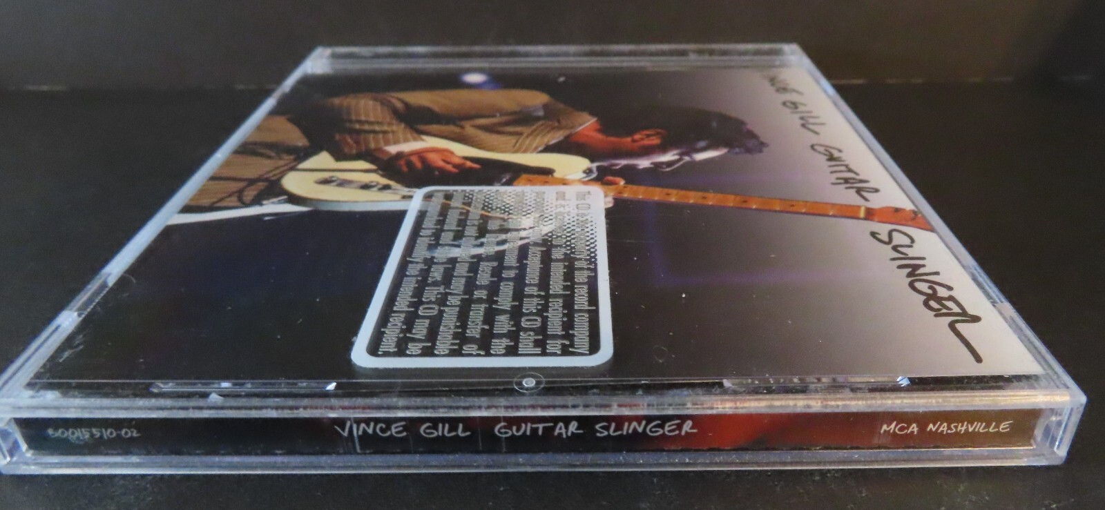 GUITAR SLINGER by VINCE GILL-Rare PROMOTIONAL CD w/ CMA Magazine Feature--CD